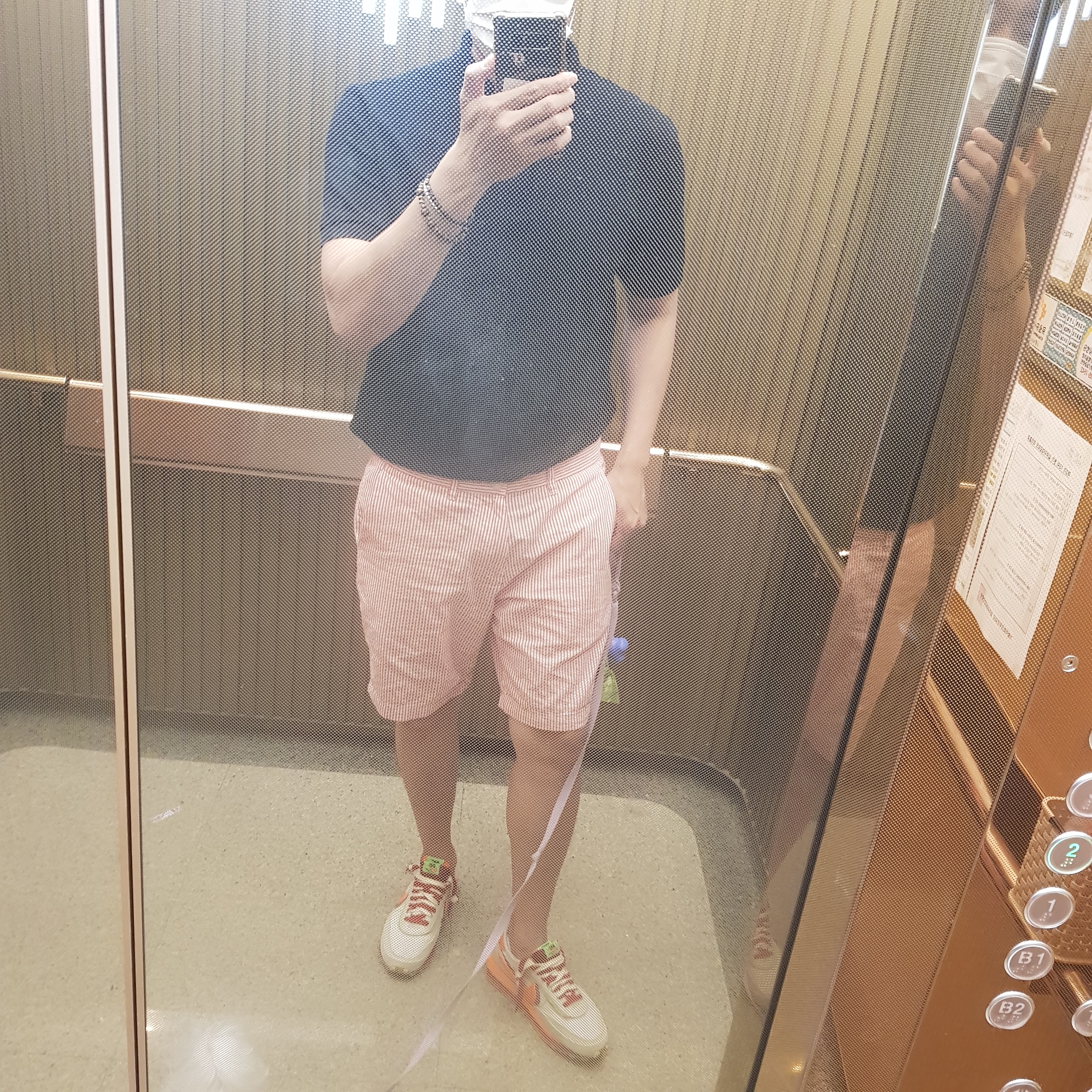 Nike x Sacai x Clot LDWaffle Orange Blaze 착용 스타일