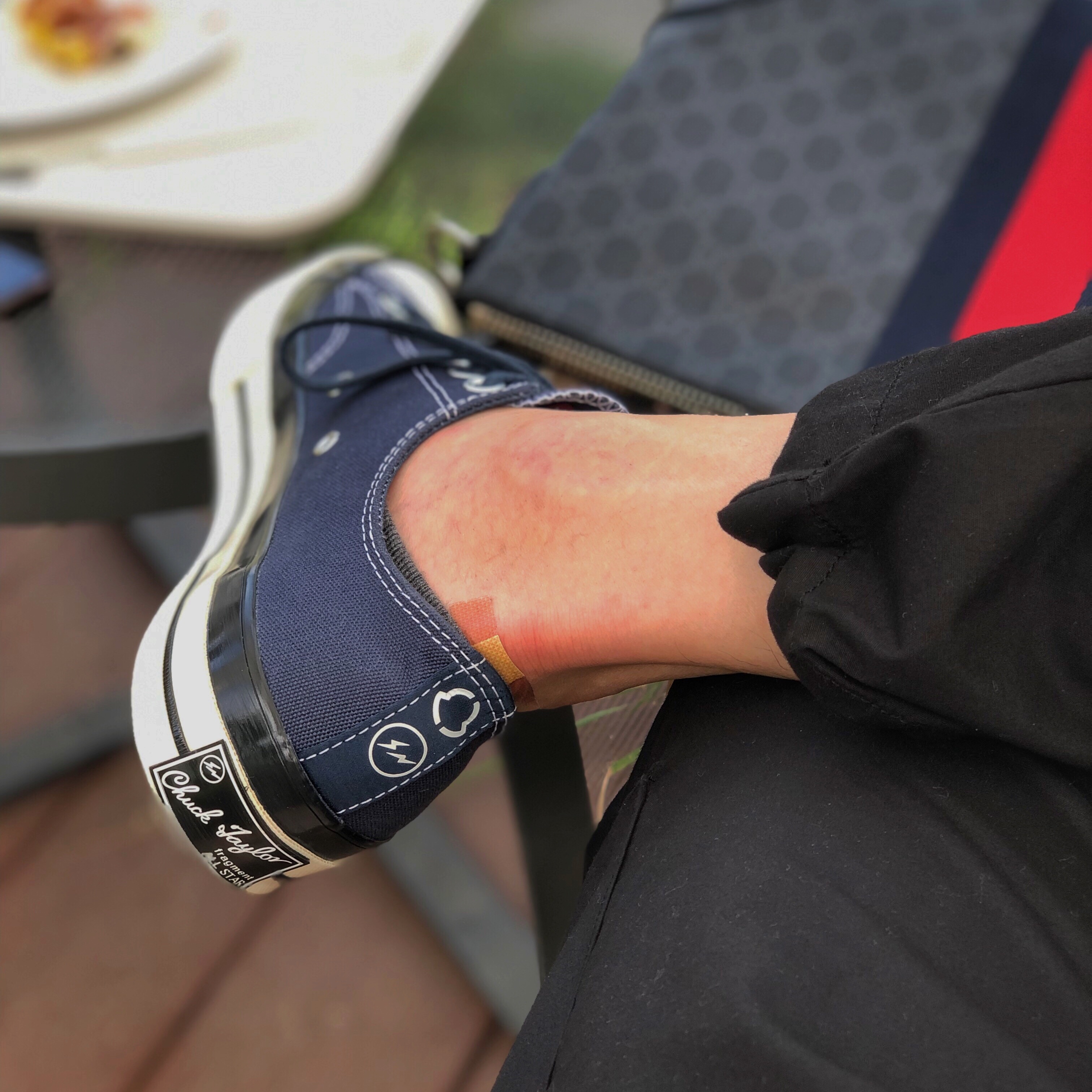 Converse x Moncler x Fragment Chuck 70 Ox Fraylor III Insignia Blue 착용 스타일 - 1