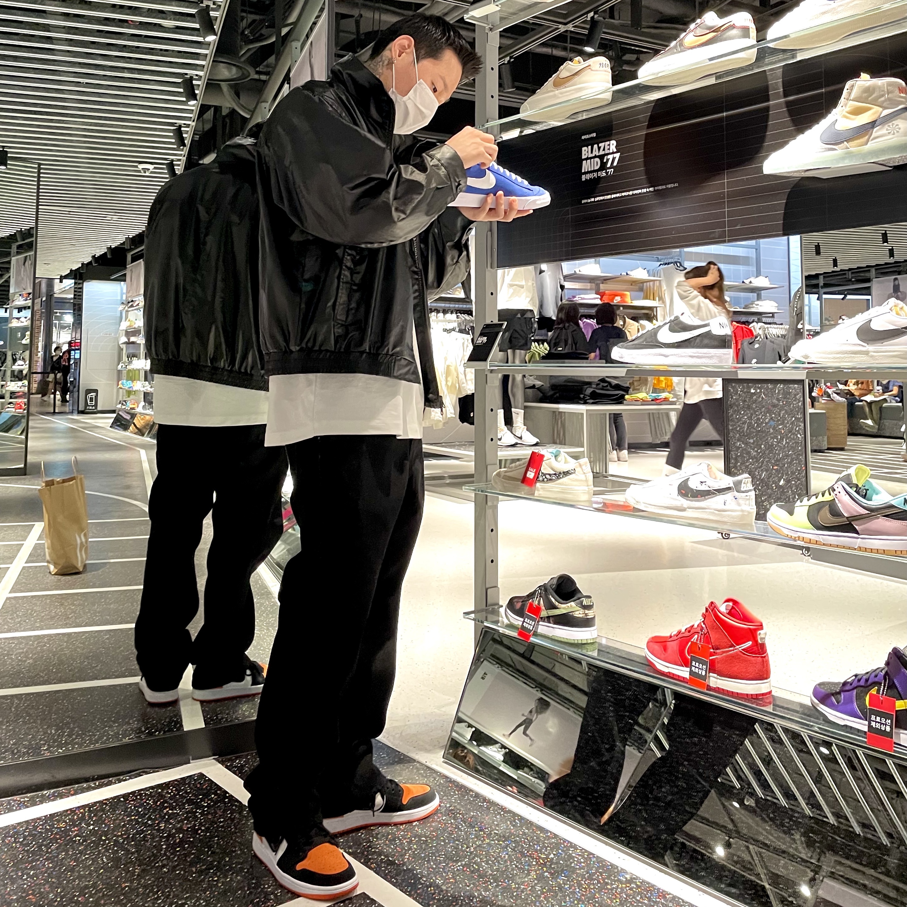 Jordan 1 Low Shattered Backboard 착용 스타일 - 1