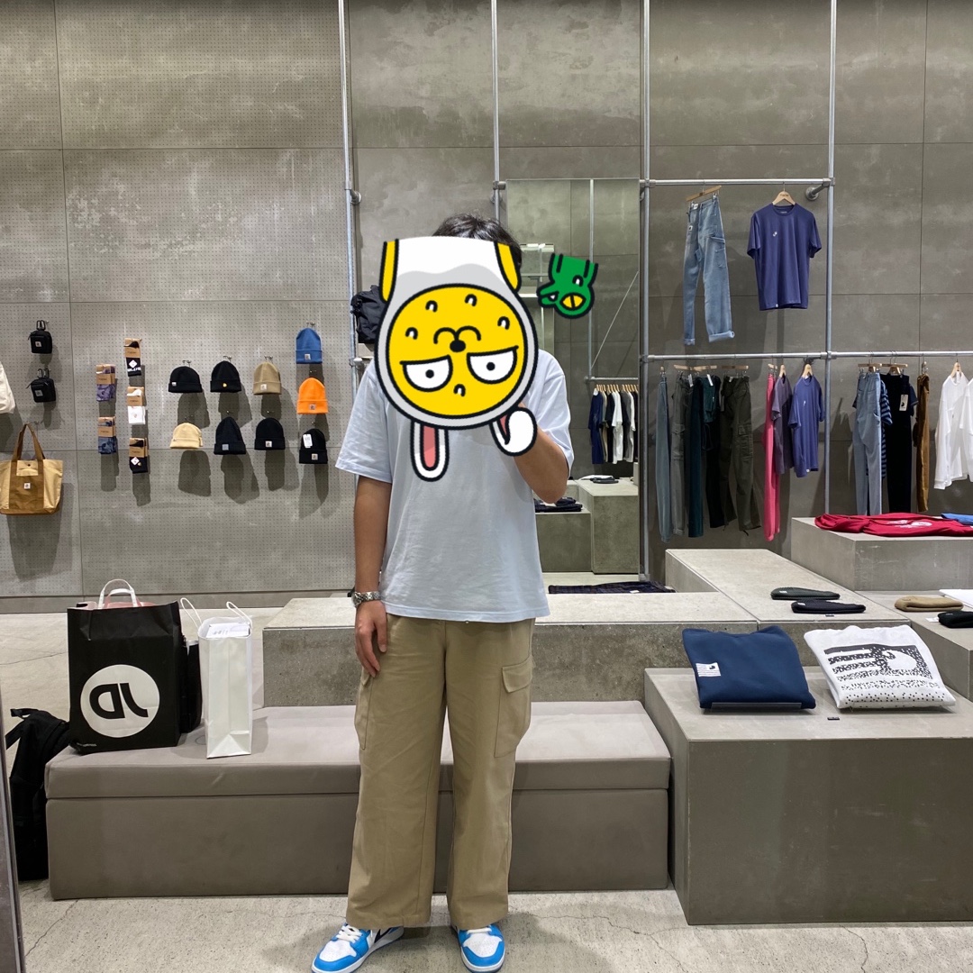 Jordan 1 Low Dark Powder Blue 착용 스타일