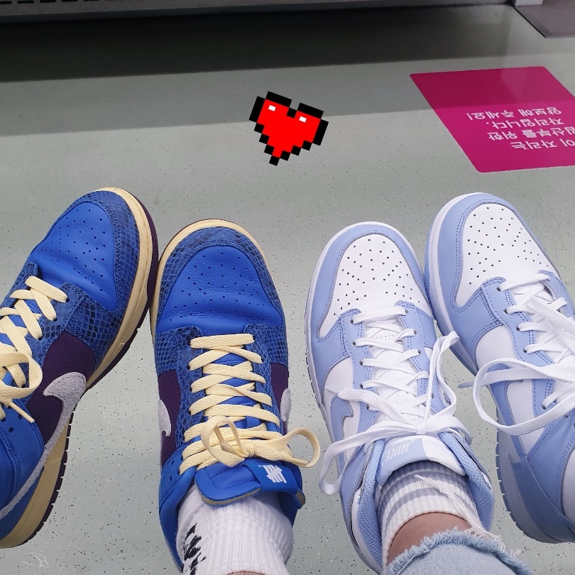 (W) Nike Dunk High Aluminum, Nike x Undefeated Dunk Low SP 5 On It 착용 스타일