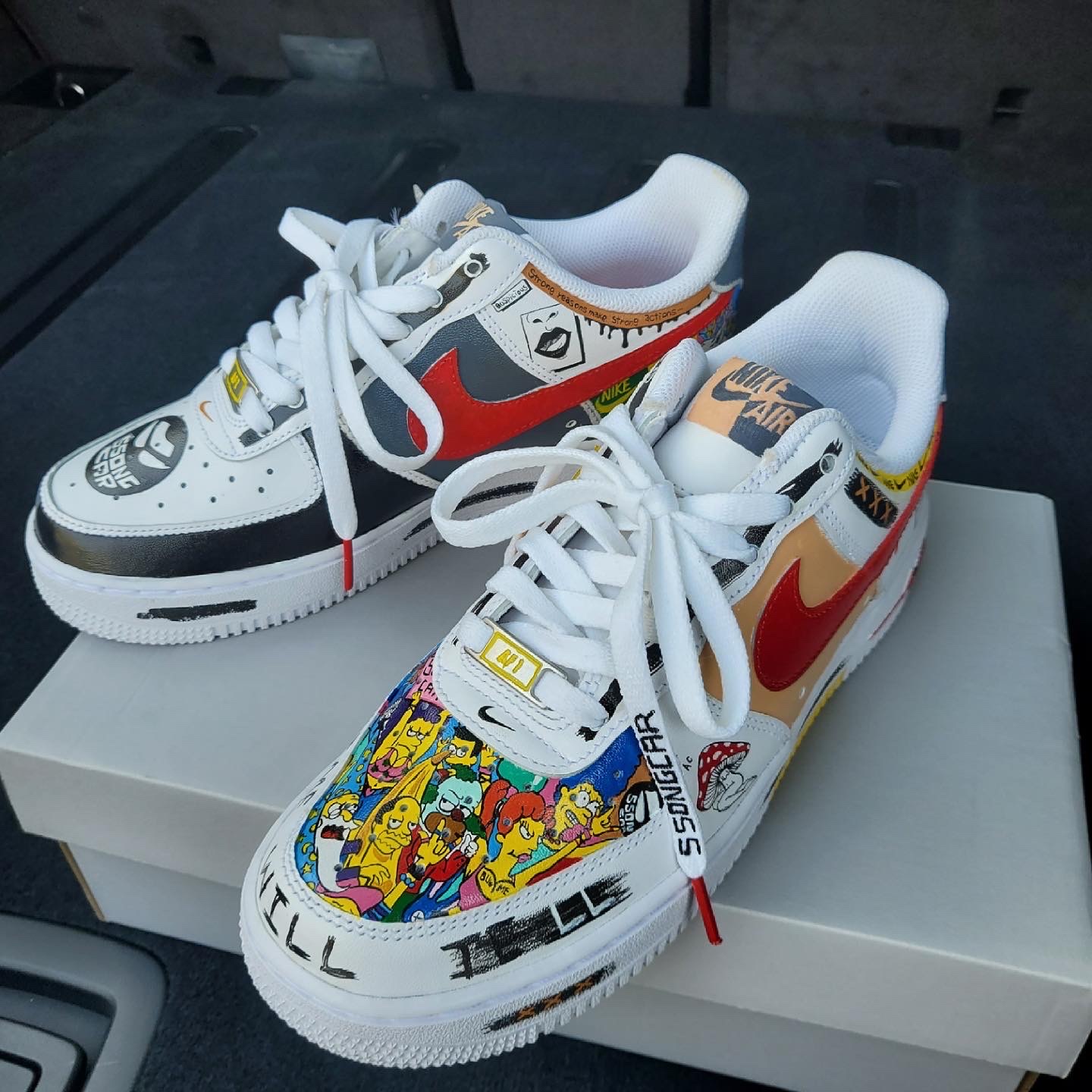 Nike x Peaceminusone Air Force 1 Low Para-Noise 2.0 착용 스타일 - 1