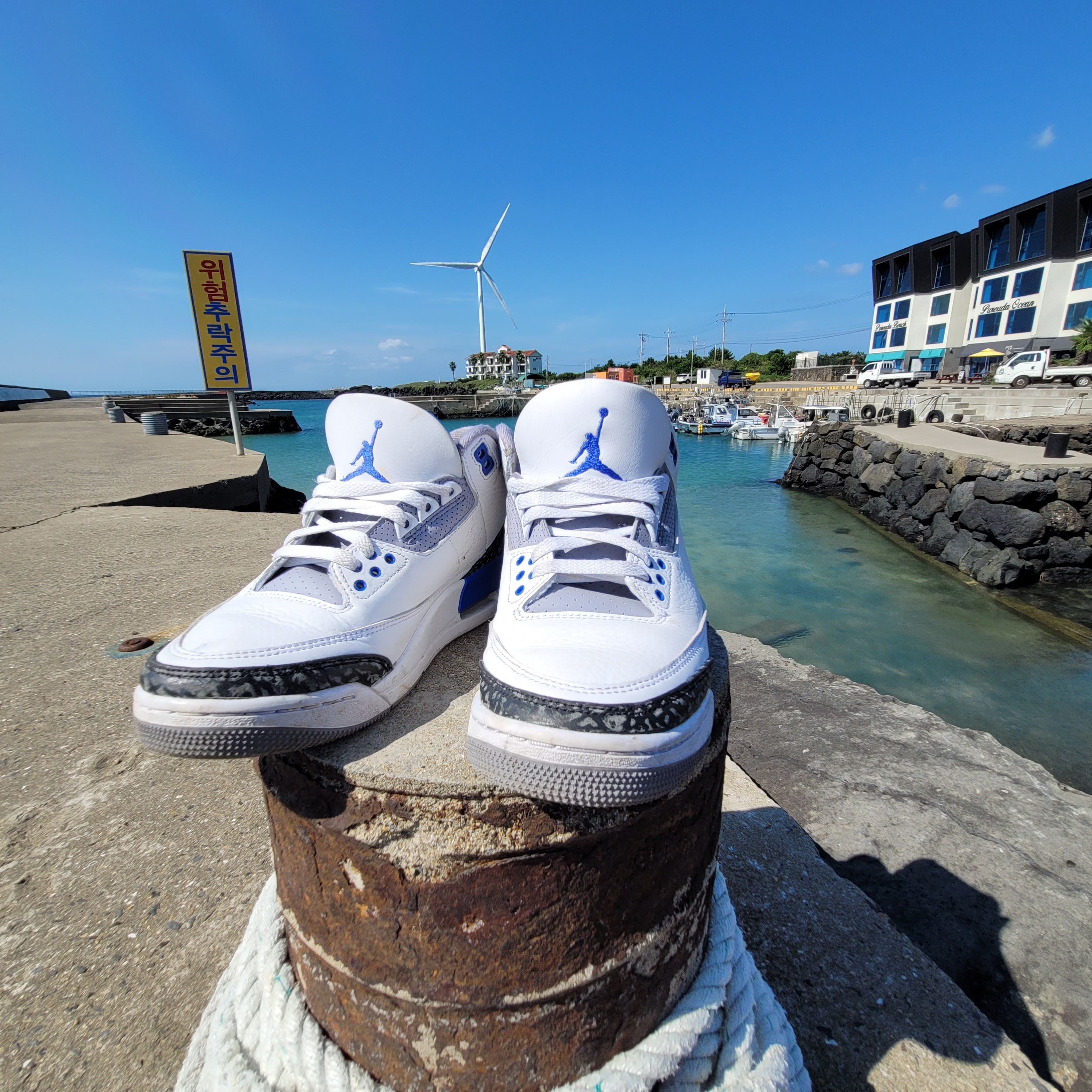 Jordan 3 Retro Racer Blue 착용 스타일 - 1