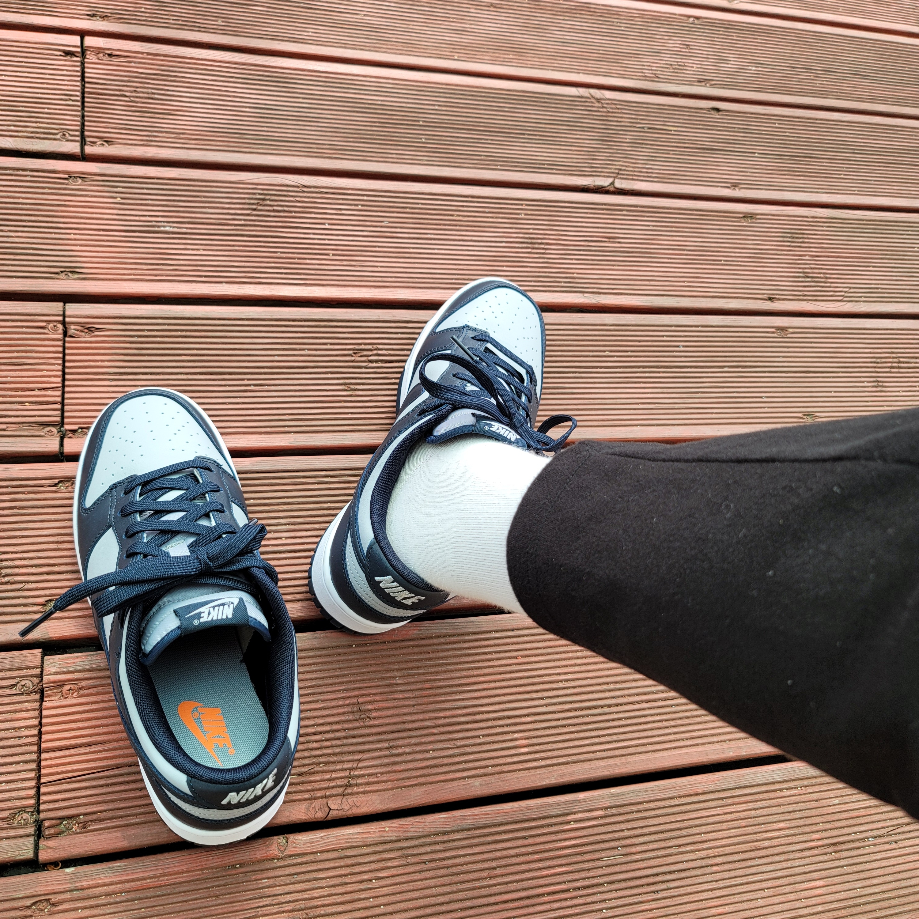 Nike Dunk Low Retro Championship Grey 착용 스타일 - 1