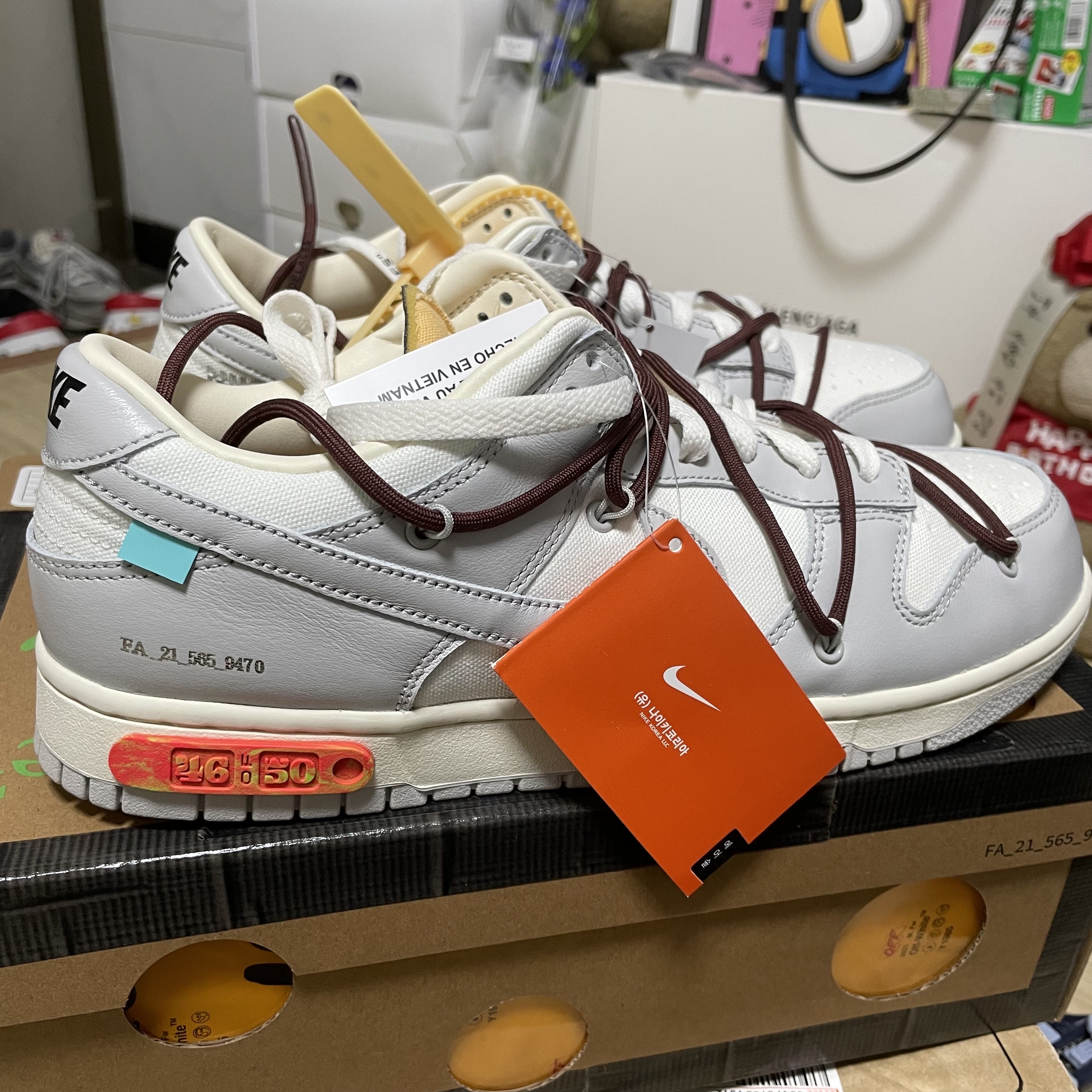 Nike x Off-White Dunk Low The 50 - Lot 46 착용 스타일