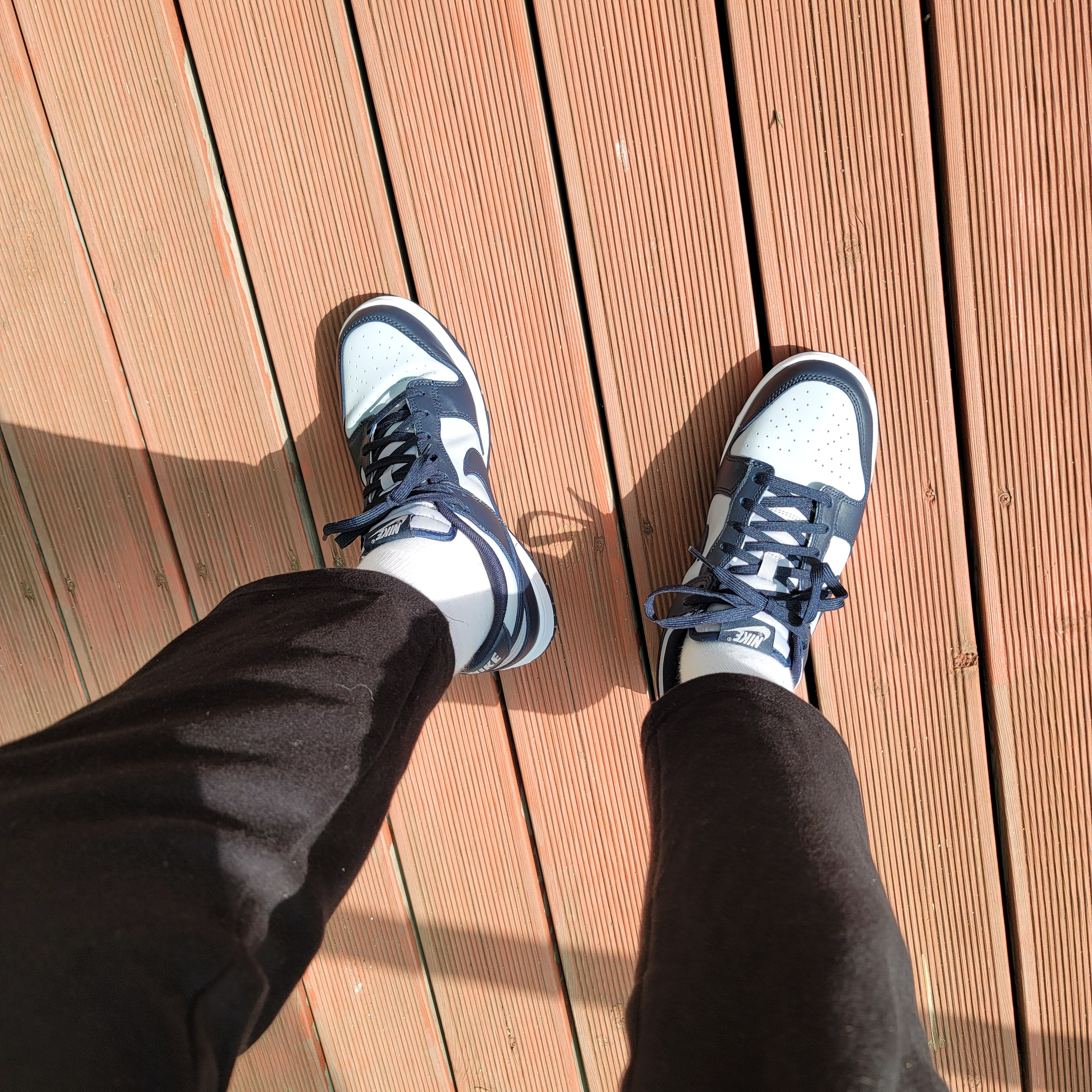 Nike Dunk Low Retro Championship Grey 착용 스타일 - 5