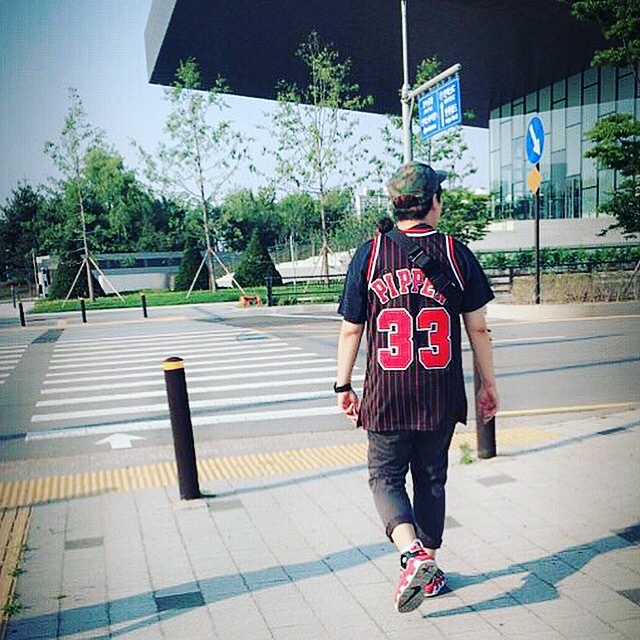 Nike Air More Uptempo 96 Bulls 2017 착용 스타일