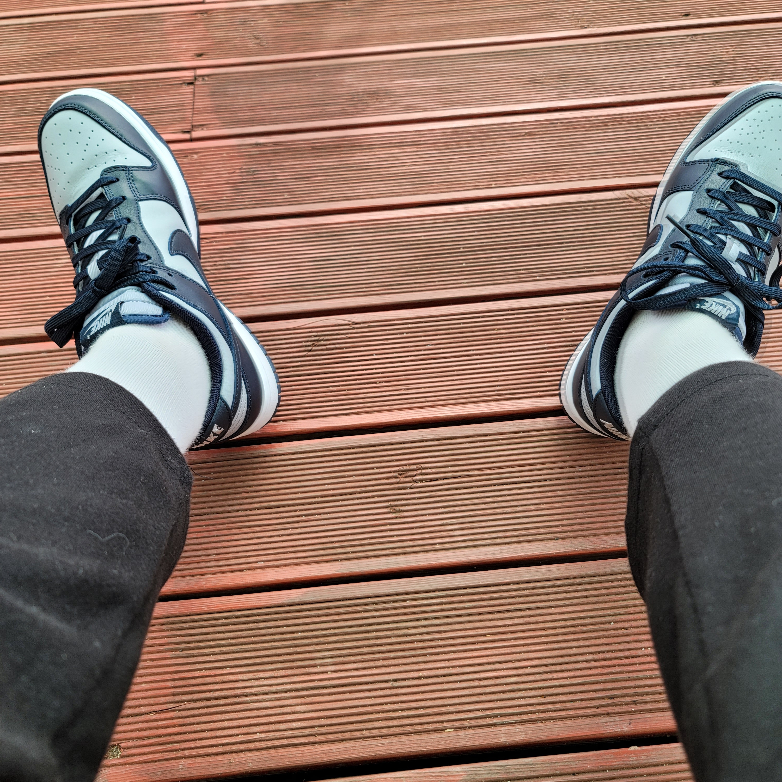 Nike Dunk Low Retro Championship Grey 착용 스타일 - 4