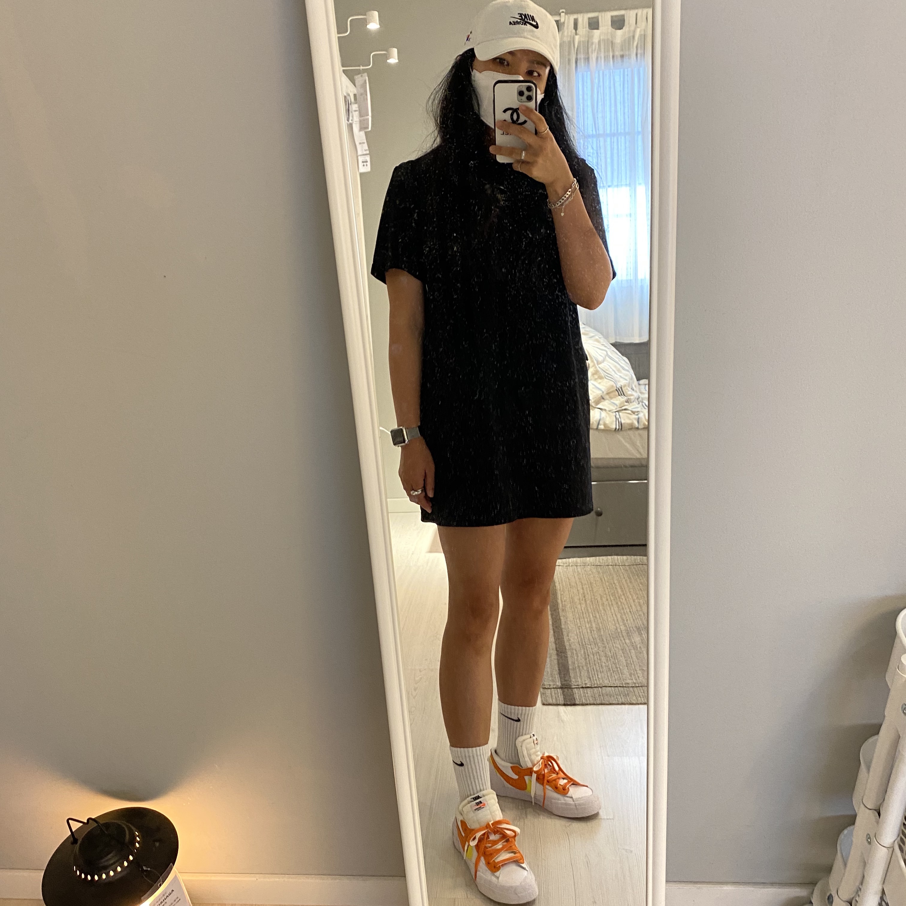 Nike x Sacai Blazer Low Magma Orange 착용 스타일 - 4