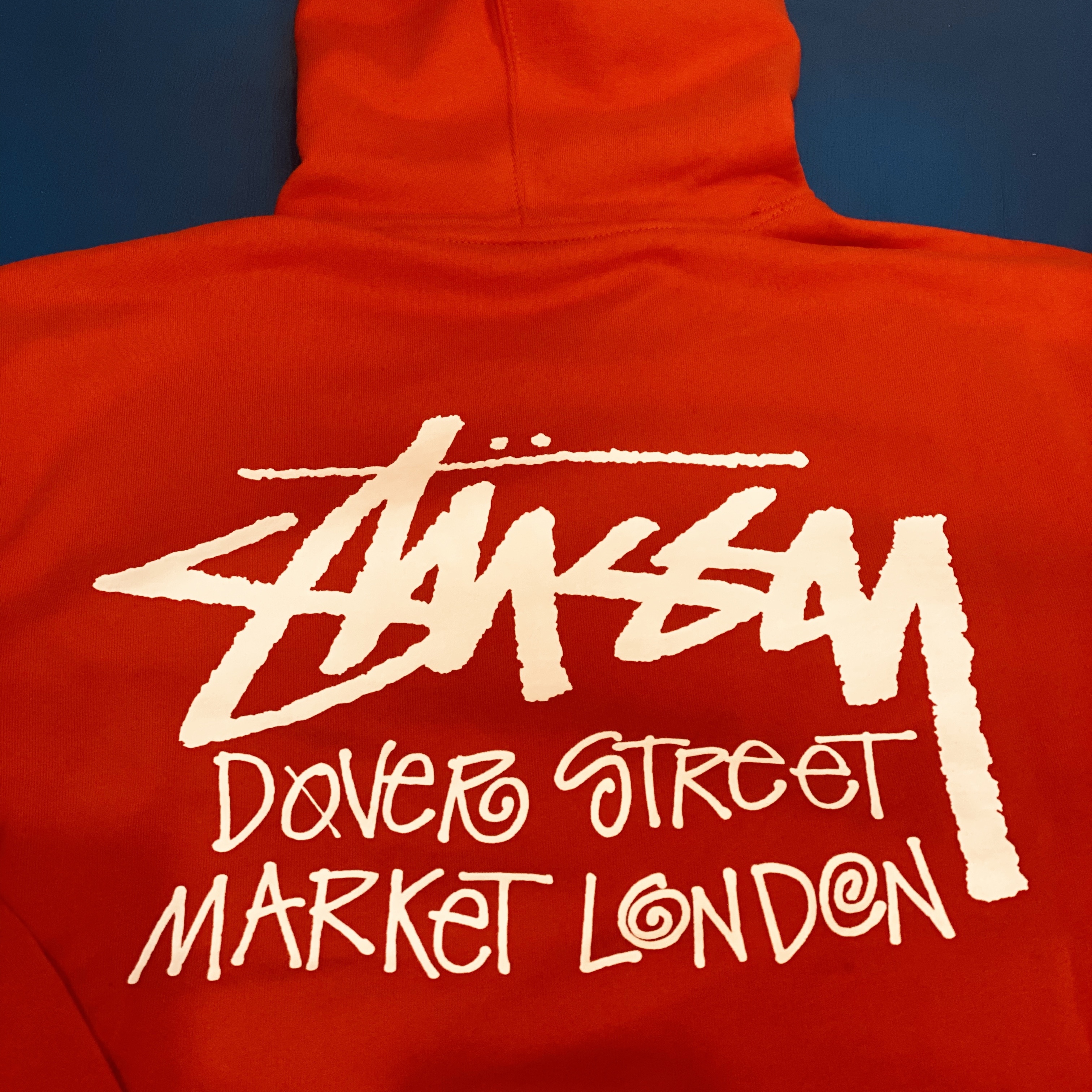 Stussy Stock DSM London Hoodie Red 2021 착용 스타일