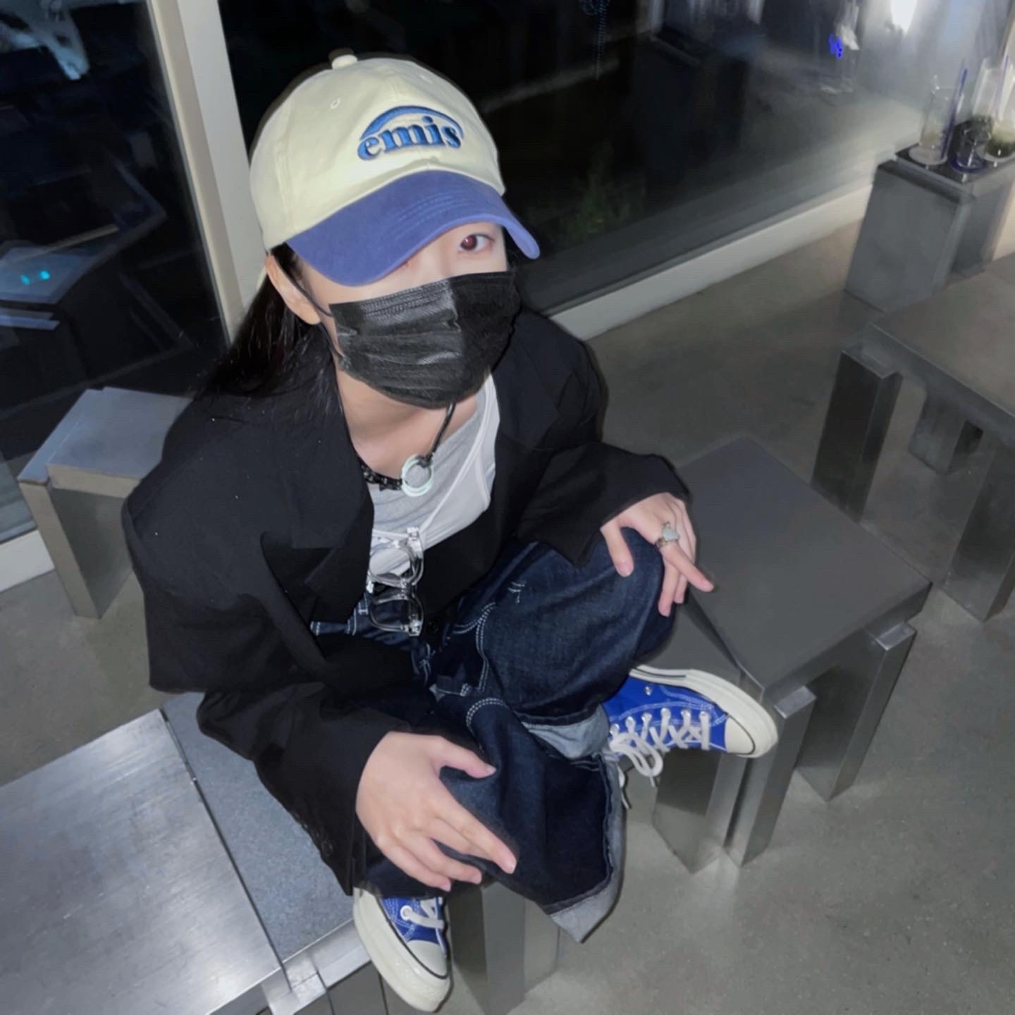 Converse Chuck 70 High Rush Blue 착용 스타일 - 4