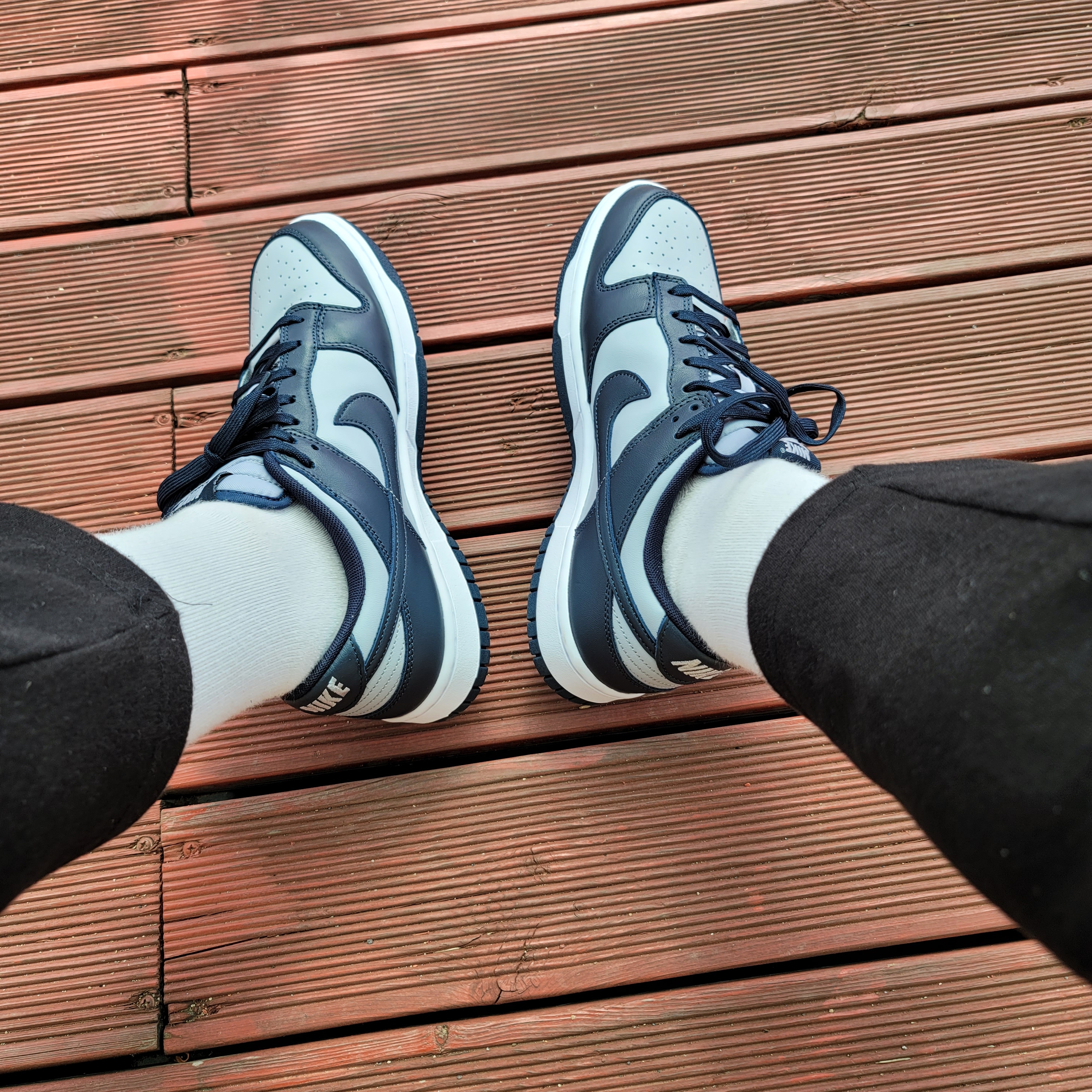 Nike Dunk Low Retro Championship Grey 착용 스타일 - 3