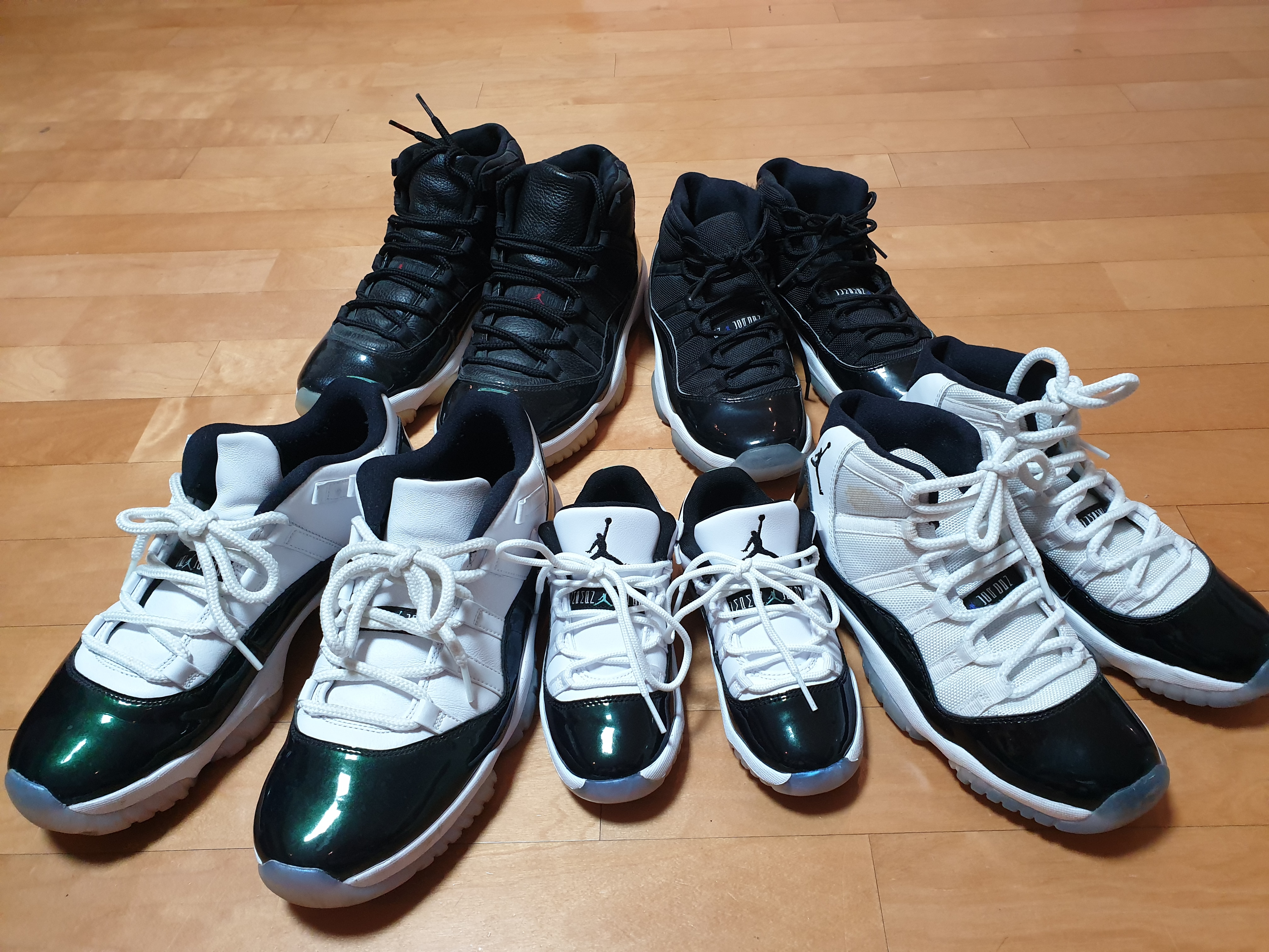 Jordan 11 Retro Low Iridescent, Jordan 11 Retro 72-10 착용 스타일