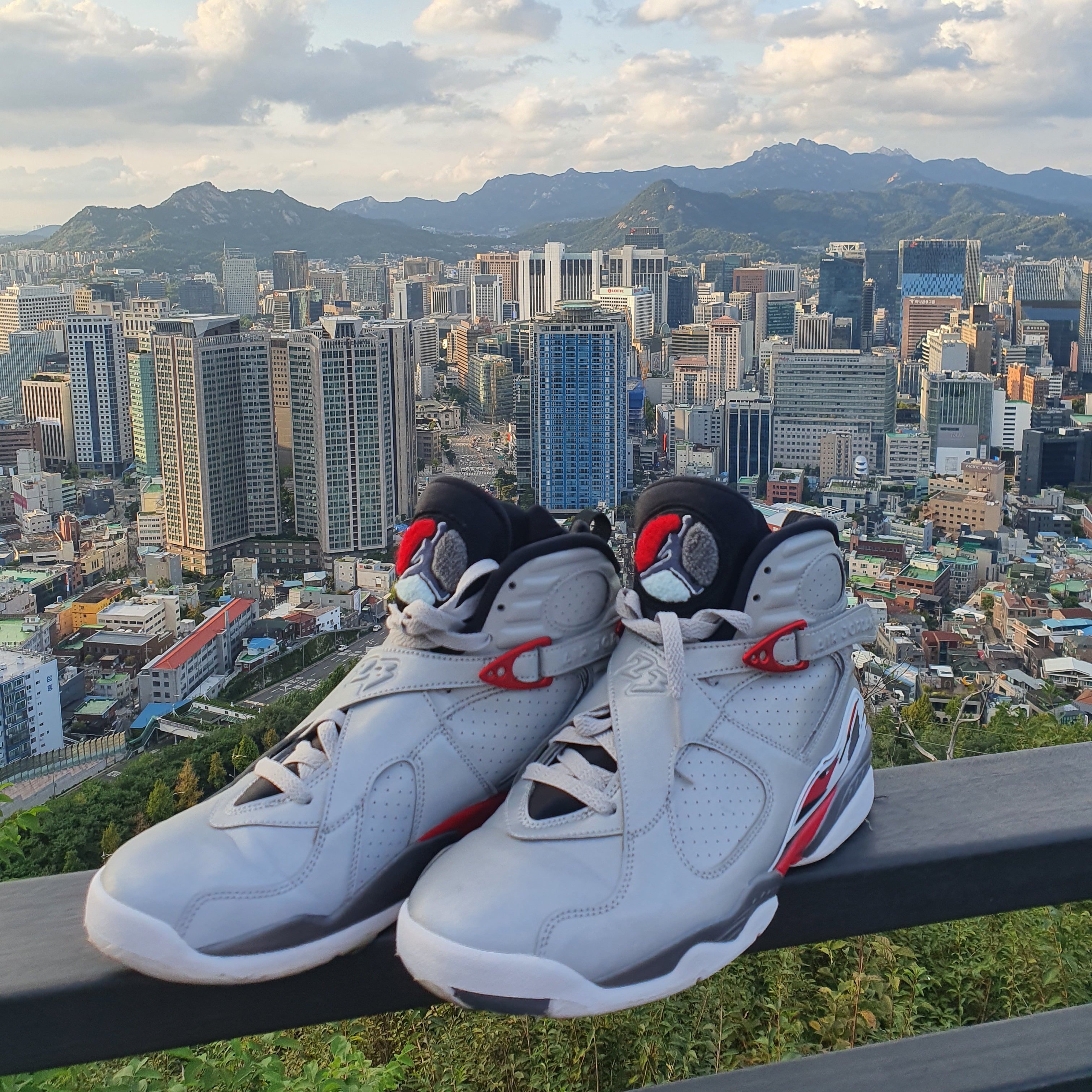Jordan 8 Retro Reflections of a Champion 착용 스타일 - 1