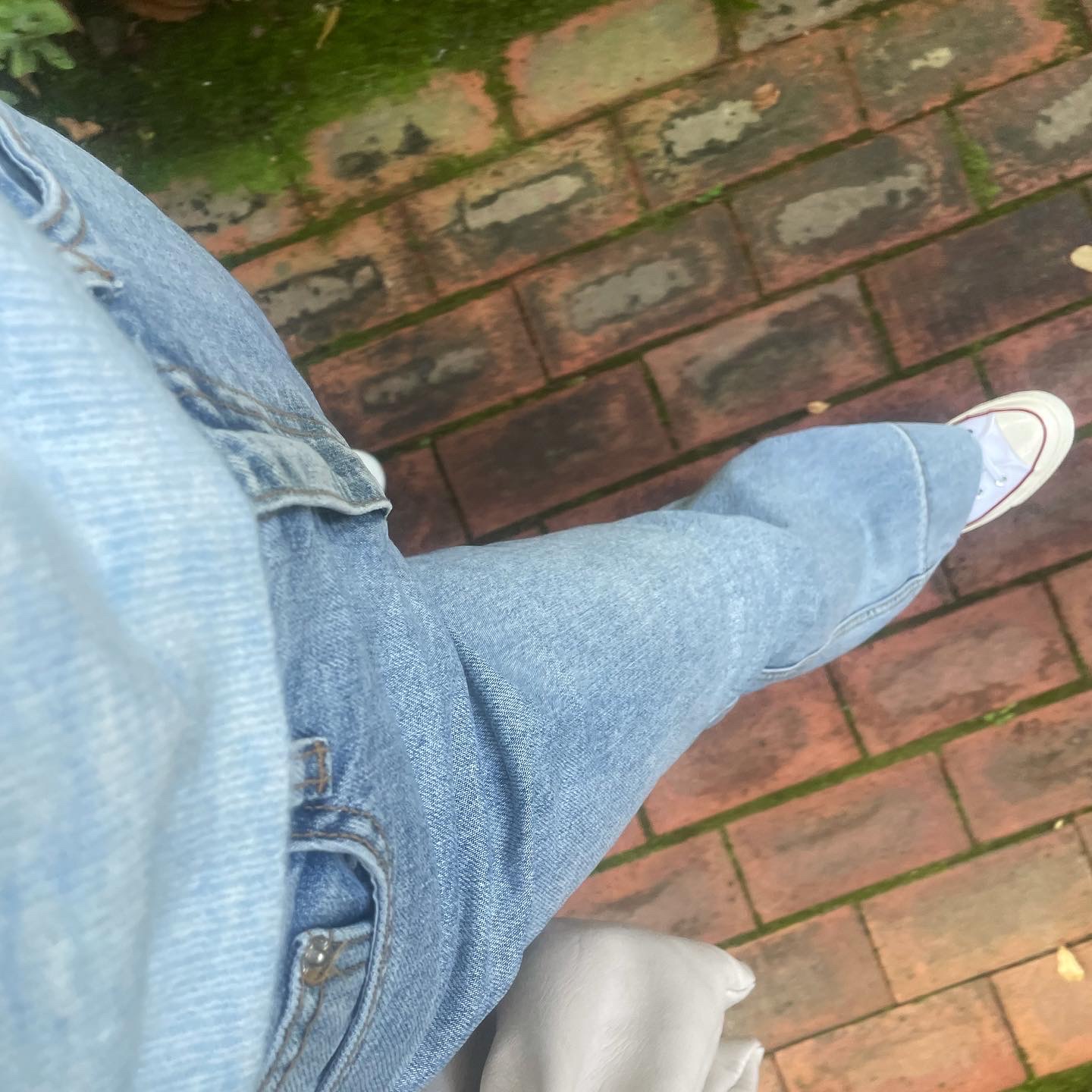 Converse Chuck 70 High Vintage Canvas White 착용 스타일 - 1
