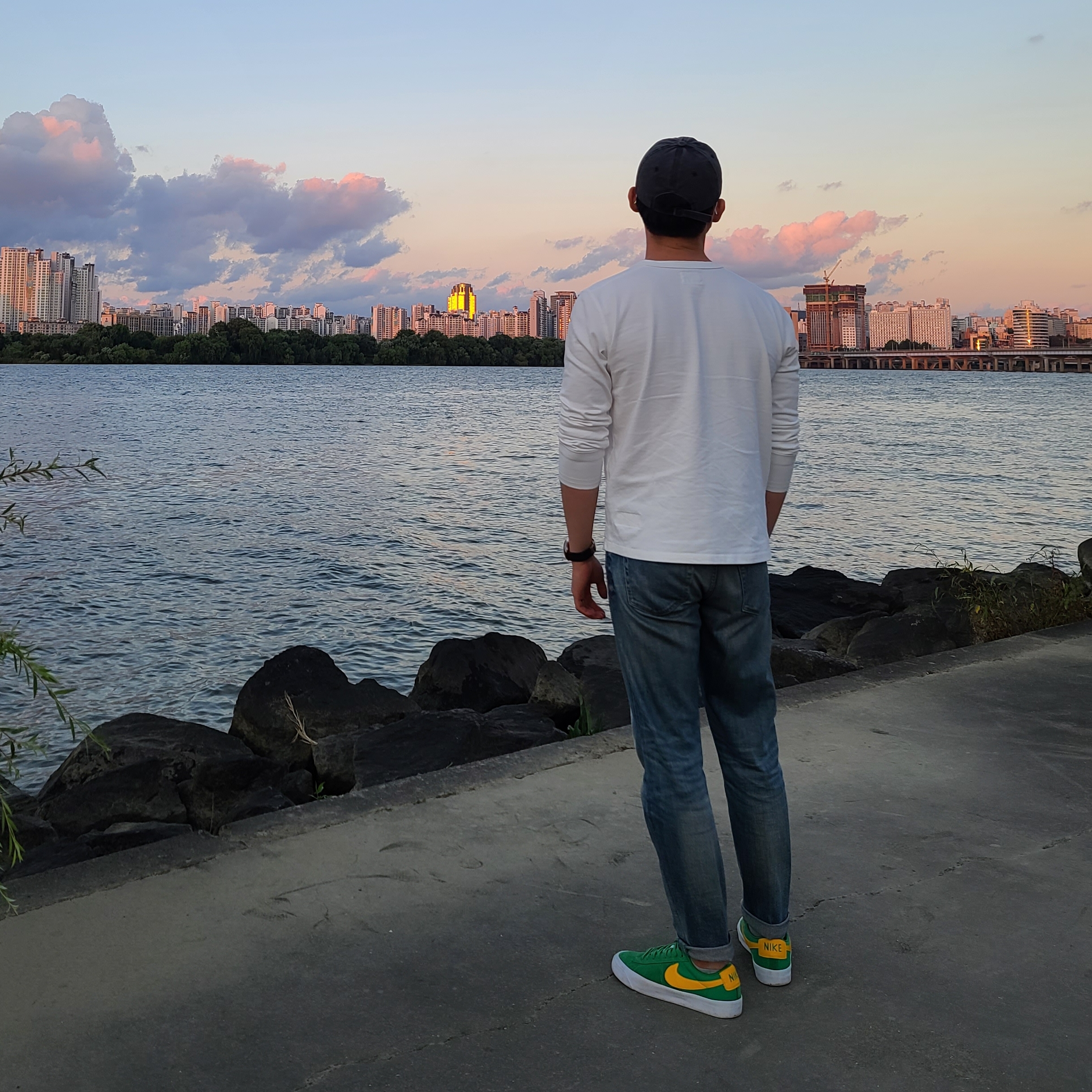 Nike SB Zoom Blazer Low Pro GT Lucky Green 착용 스타일
