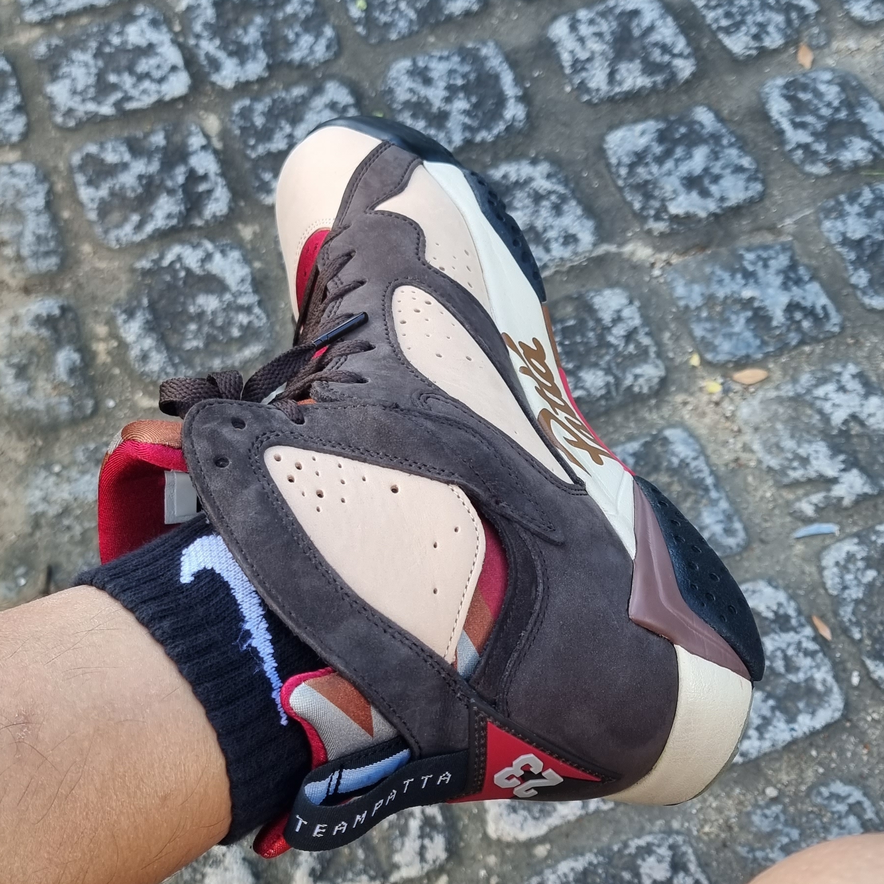 Jordan 7 x Patta Retro Shimmer 착용 스타일