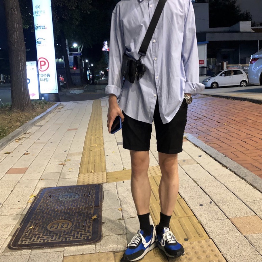 Nike x Undercover Daybreak Blue Jay 착용 스타일