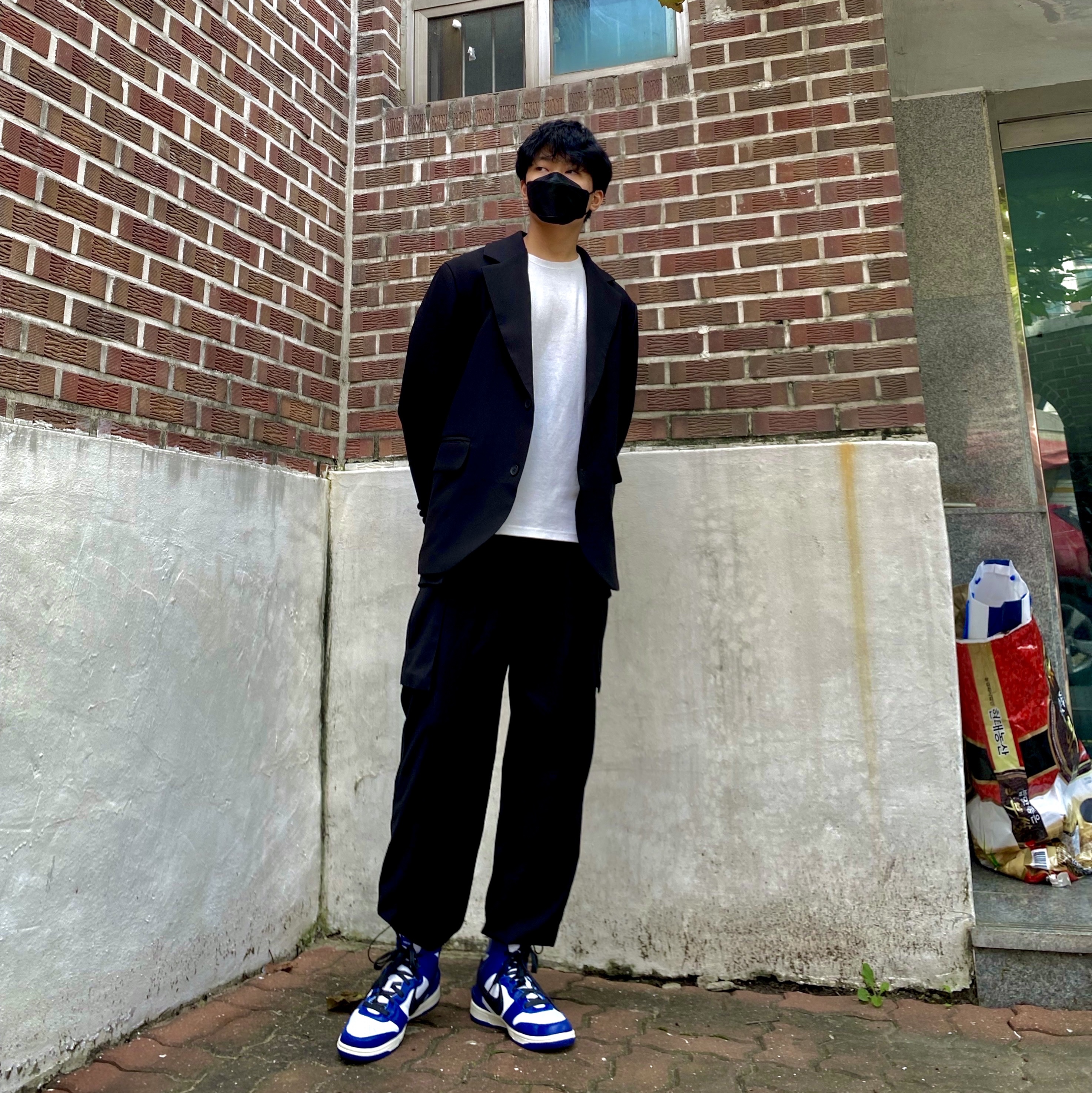 Nike x Ambush Dunk High Deep Royal Blue 착용 스타일