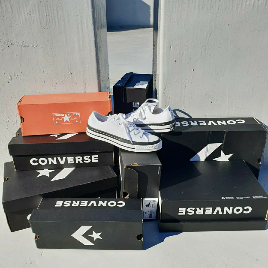 Converse x Moncler x Fragment Chuck 70 Ox White 착용 스타일 - 3