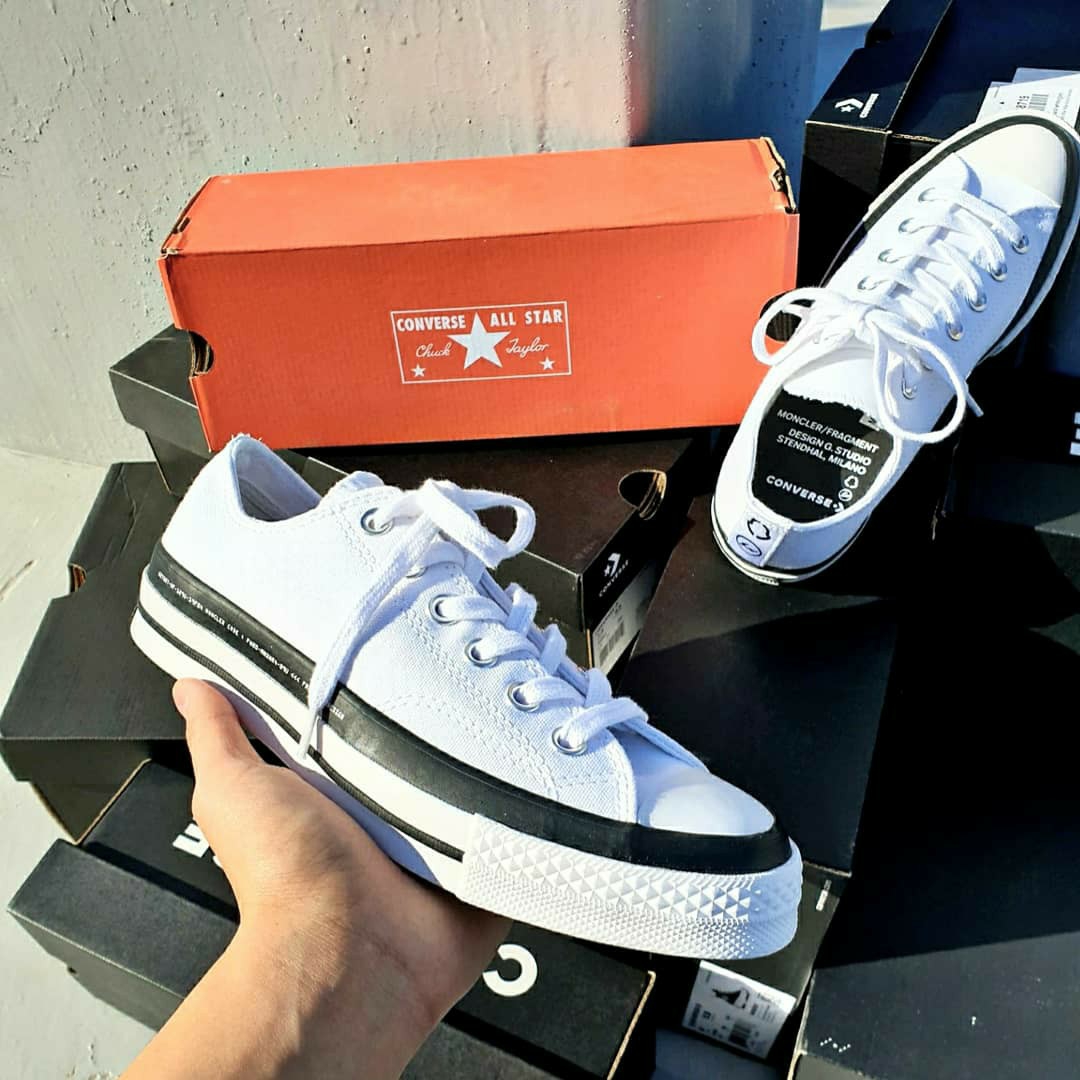 Converse x Moncler x Fragment Chuck 70 Ox White 착용 스타일 - 2