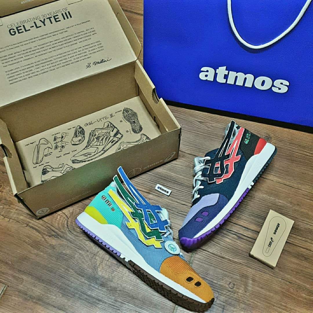 Asics x Atmos x Sean Wotherspoon Gel-Lyte III OG Corduroy 착용 스타일 - 3