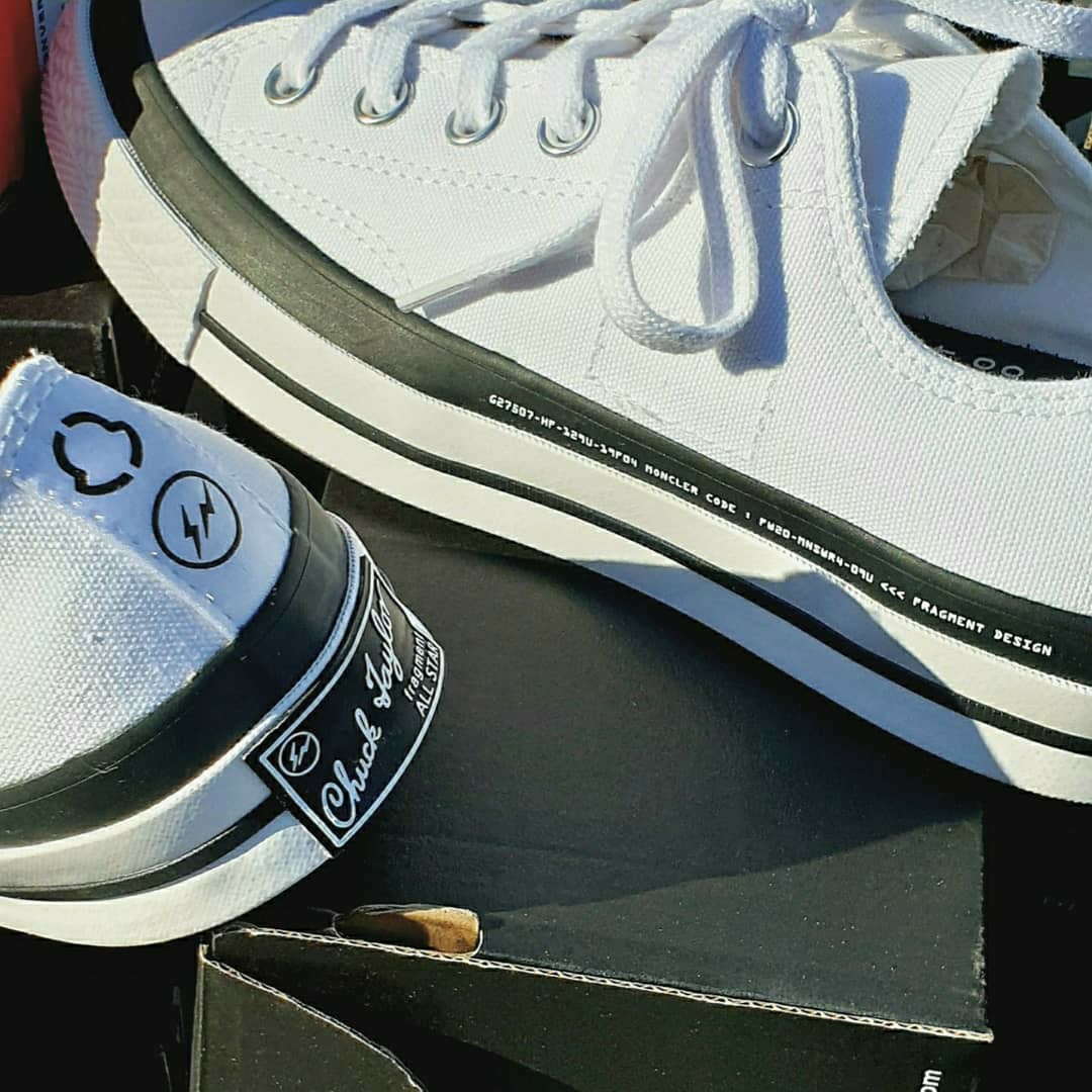 Converse x Moncler x Fragment Chuck 70 Ox White 착용 스타일 - 4
