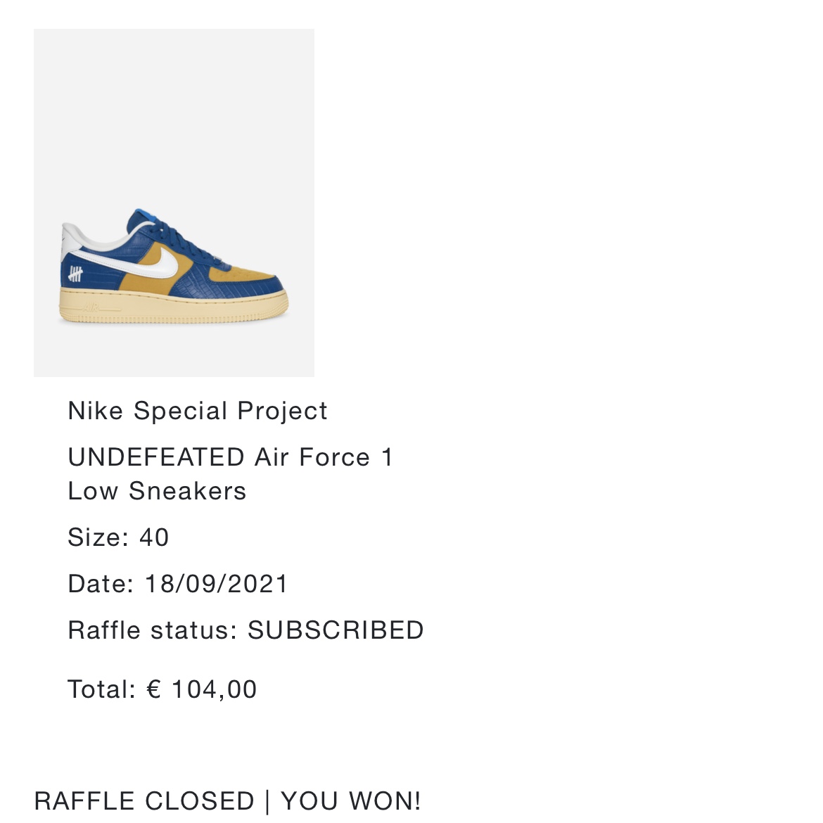 Nike x Undefeated Air Force 1 Low SP 5 On It Court Blue 착용 스타일 - 2