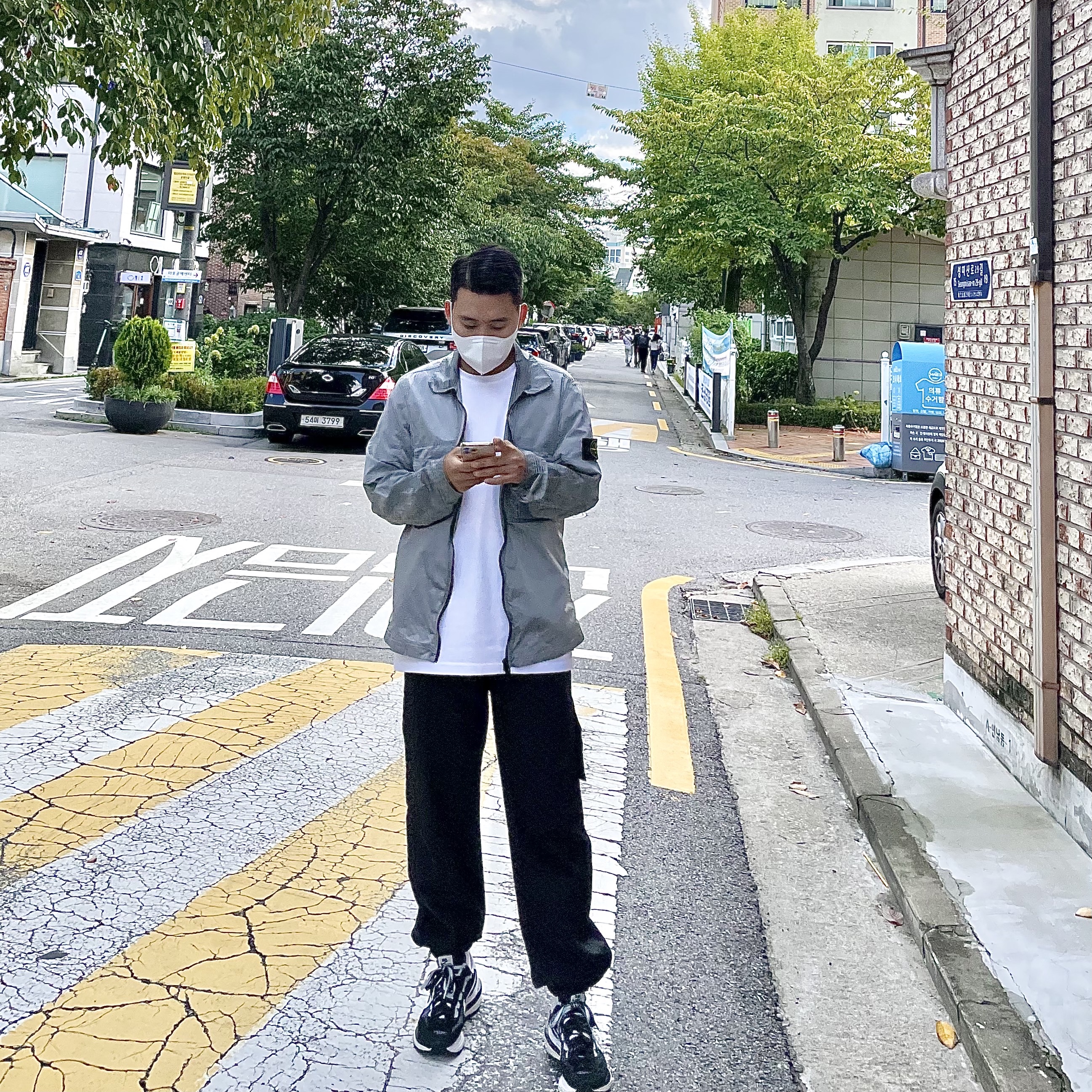 Nike x Sacai VaporWaffle Black White 착용 스타일