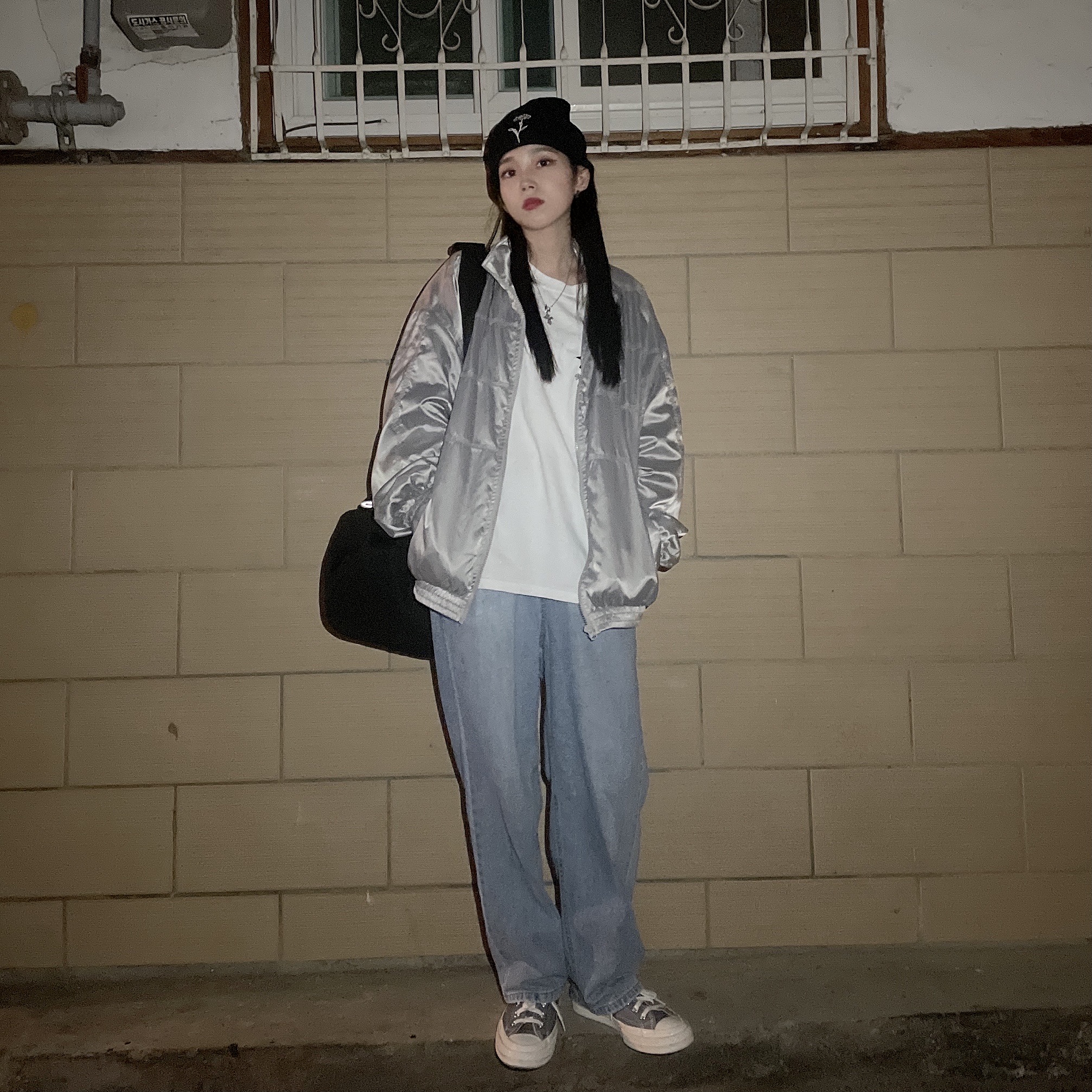 Converse x Play Comme des Garcons Chuck 70 Ox Steel Gray 착용 스타일