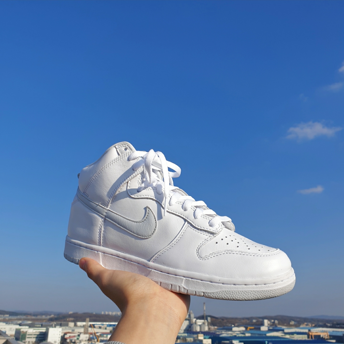 Nike Dunk High SP Pure Platinum 착용 스타일 - 3