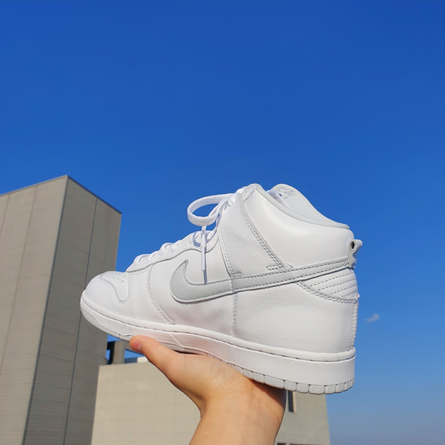 Nike Dunk High SP Pure Platinum 착용 스타일 - 4