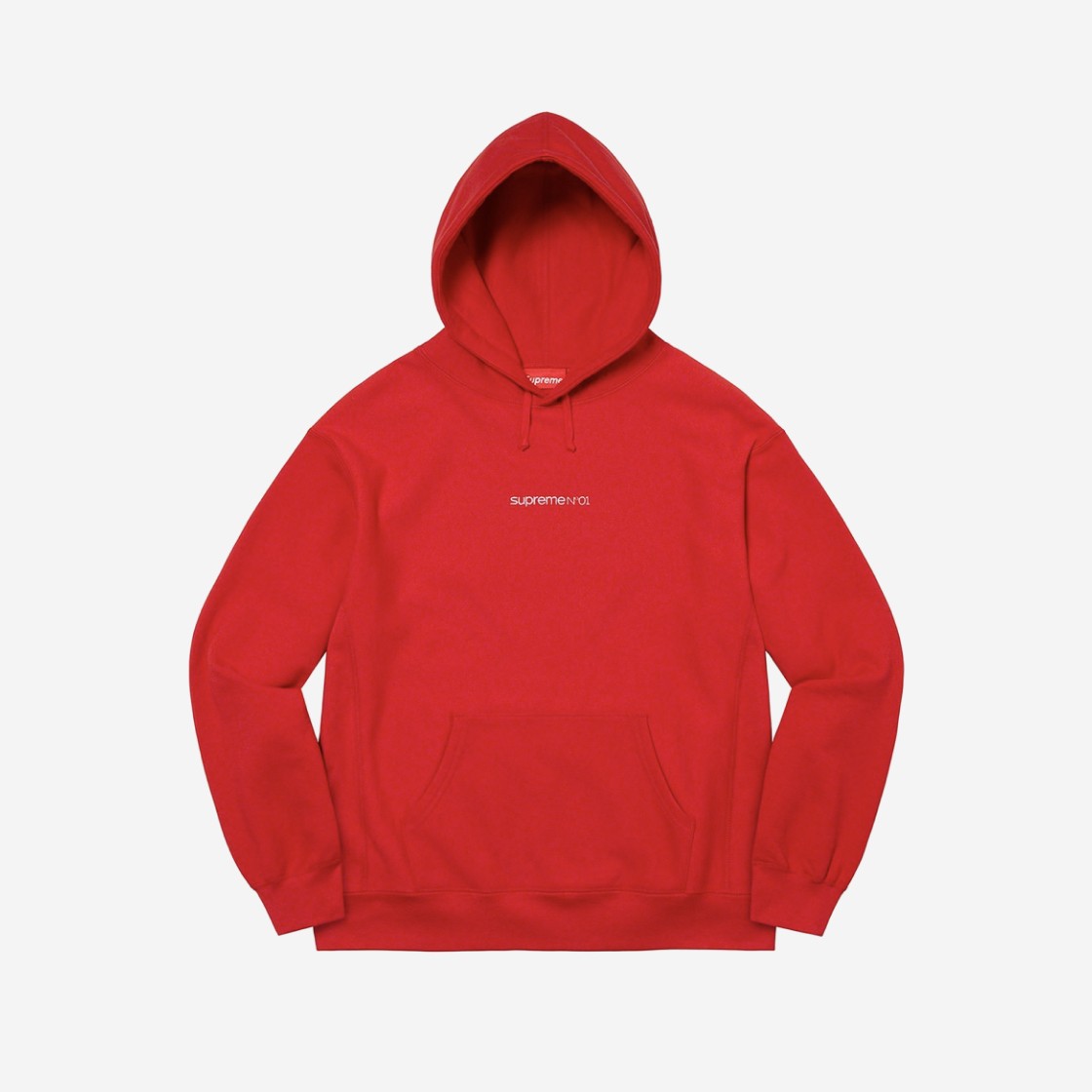 Supreme Number One Hooded Sweatshirt Red - 21FW 상세 이미지 1