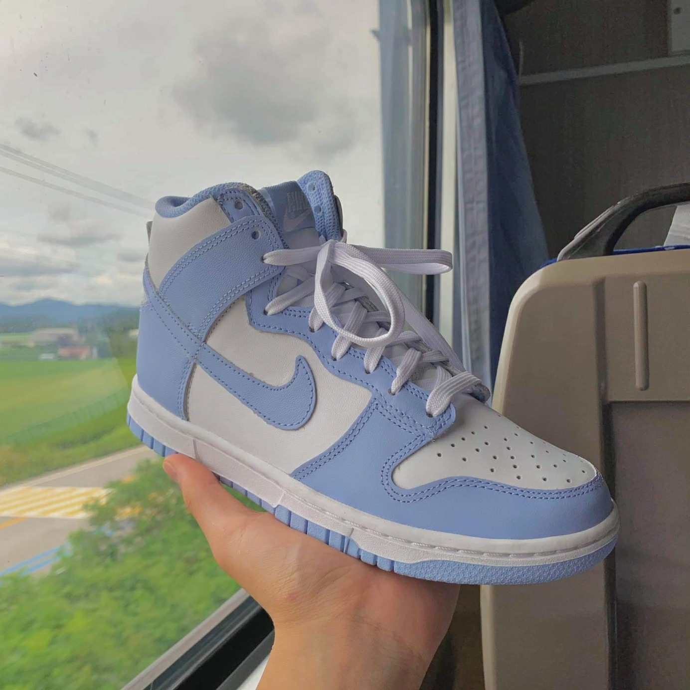 (W) Nike Dunk High Aluminum 착용 스타일