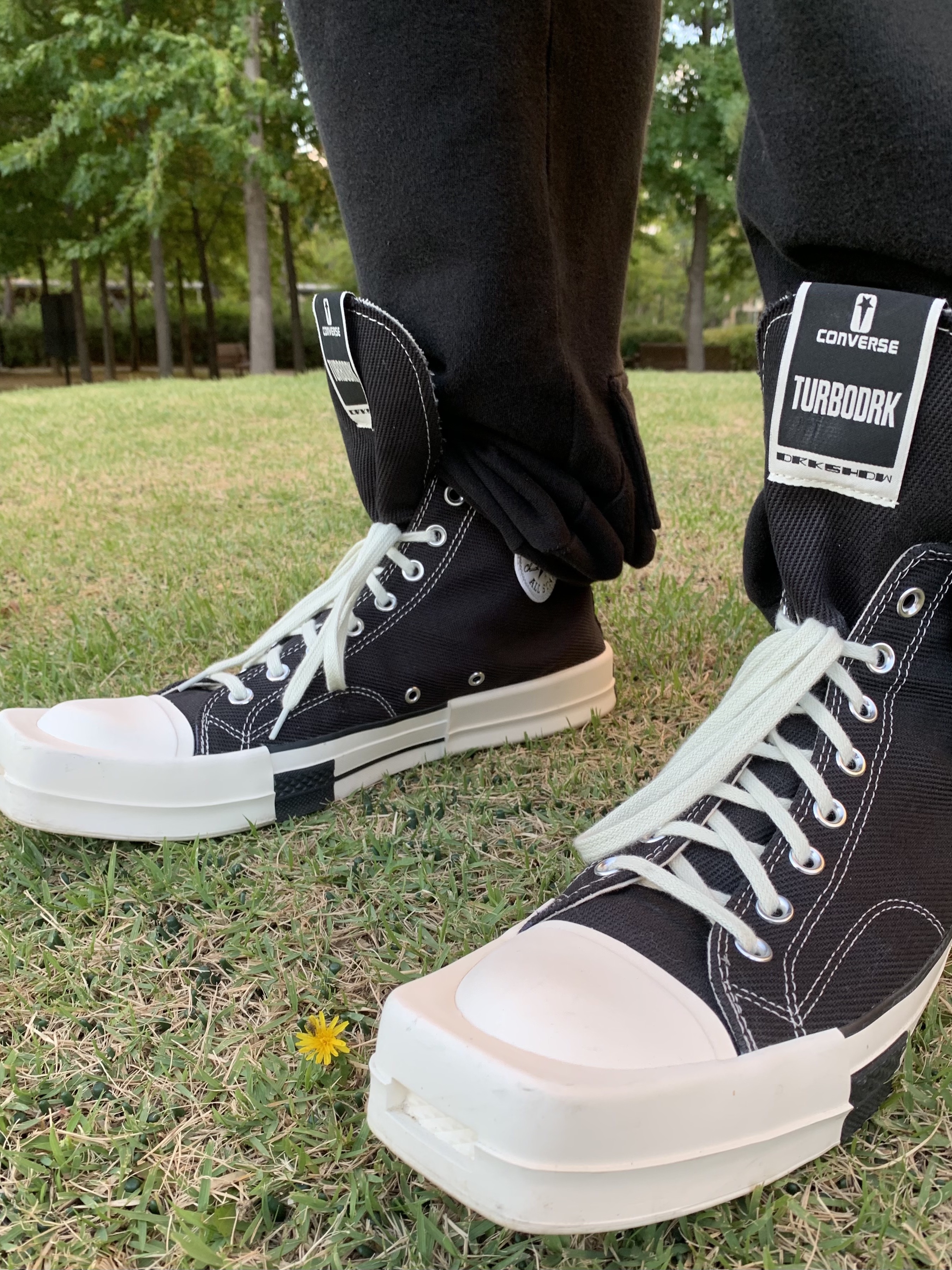 Converse x Drkshdw Turbodrk Chuck 70 Hi Black 착용 스타일 - 4