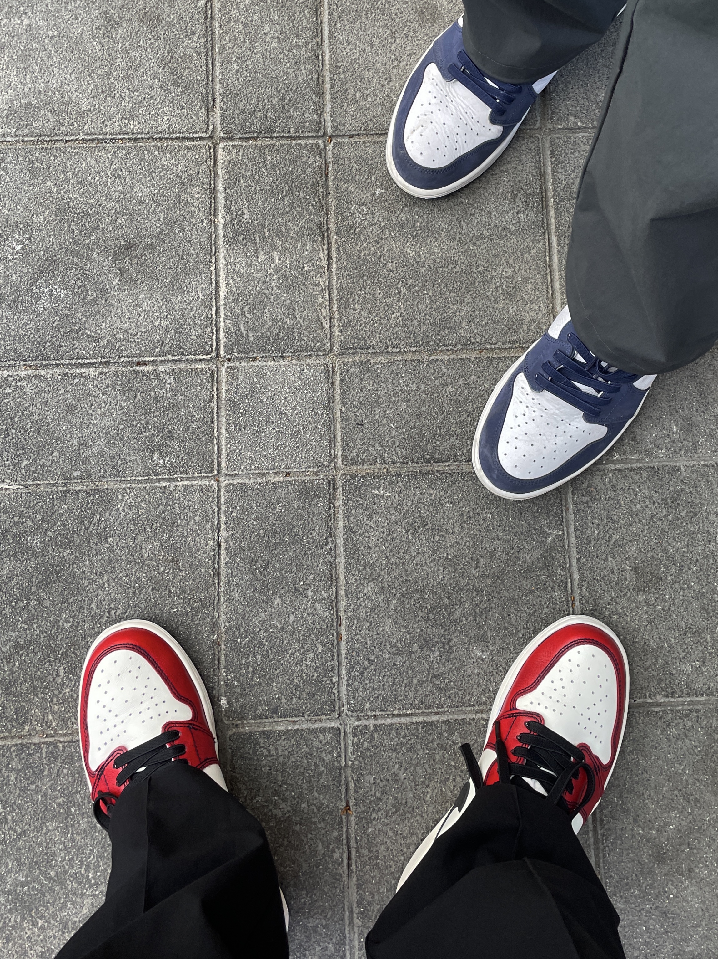 Jordan 1 Retro High OG Defiant SB LA to Chicago, Jordan 1 Retro High OG CO.JP Midnight Navy 착용 스타일