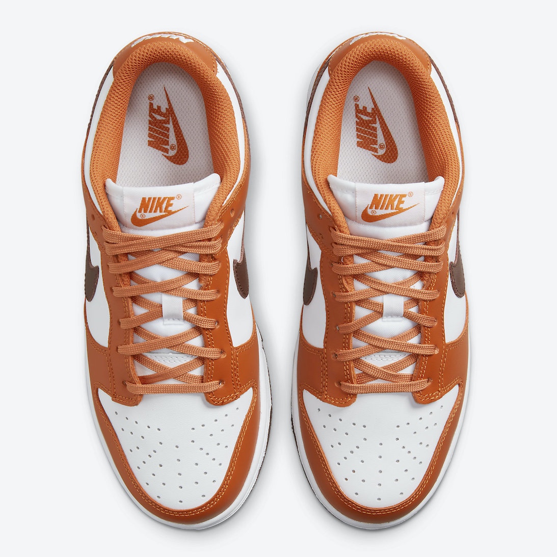 Nike Dunk Low Light Stone Mesa Orange 착용 스타일 - 4