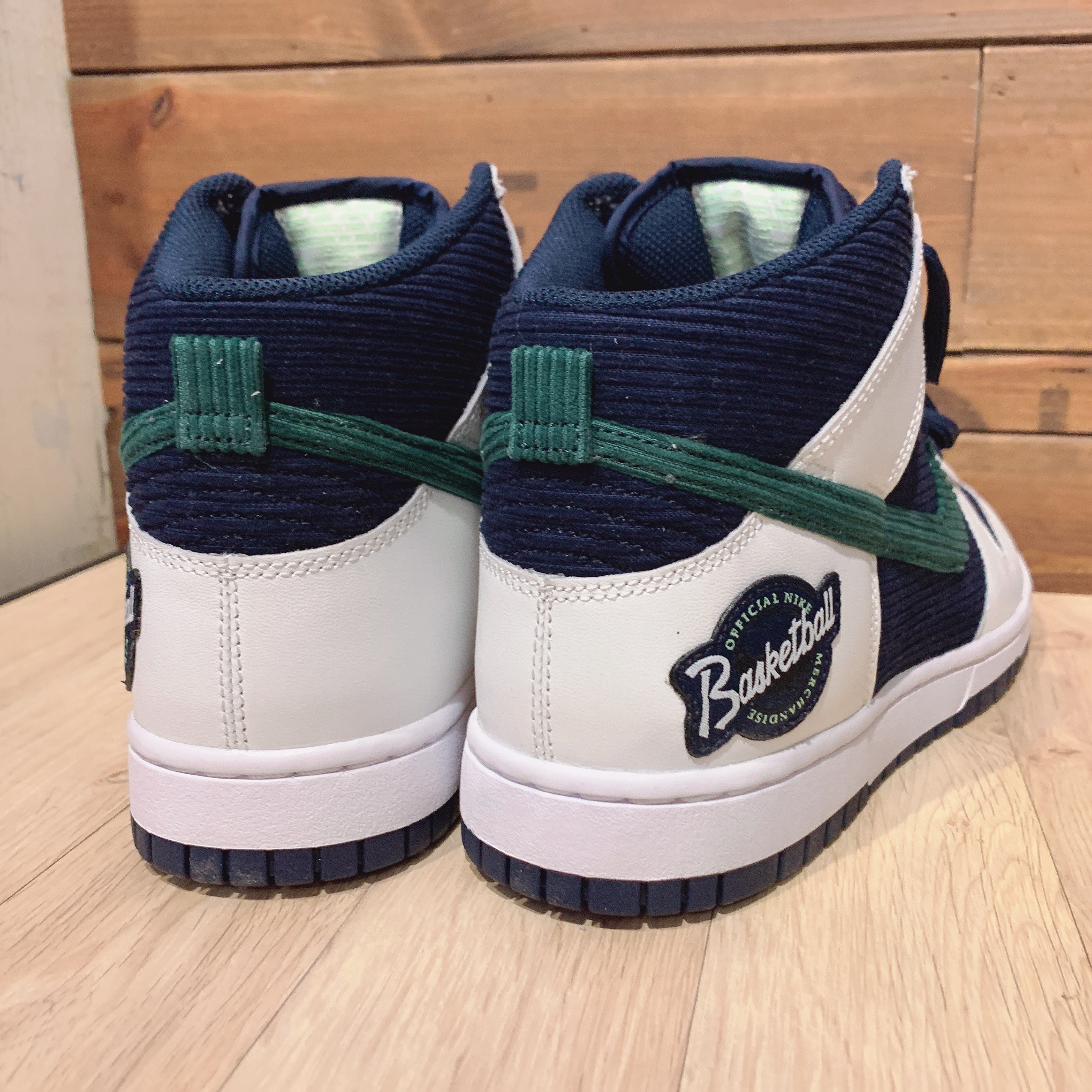 Nike Dunk High PRM EMB College Navy 착용 스타일 - 4