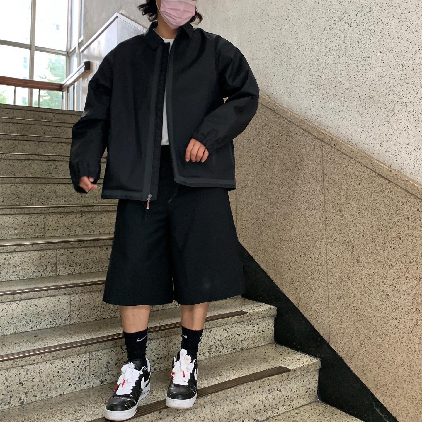 Supreme x The North Face Summit Series Outer Tape Seam Coaches Jacket Black - 21SS, Nike x Peaceminusone Air Force 1 Low Para-Noise 착용 스타일 - 3