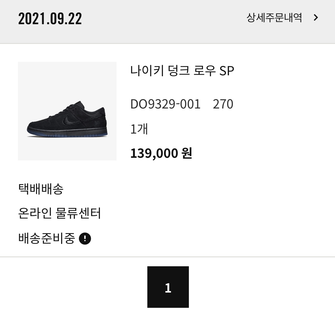 Nike x Undefeated Dunk Low SP 5 On It Black 착용 스타일