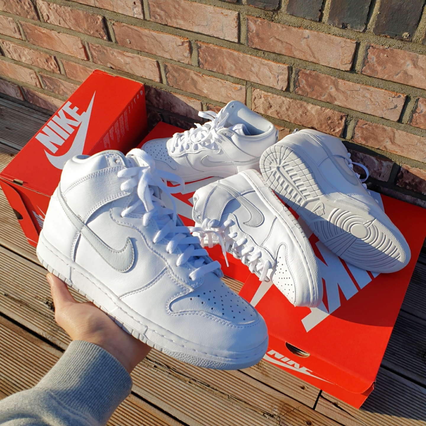 Nike Dunk High SP Pure Platinum 착용 스타일 - 2