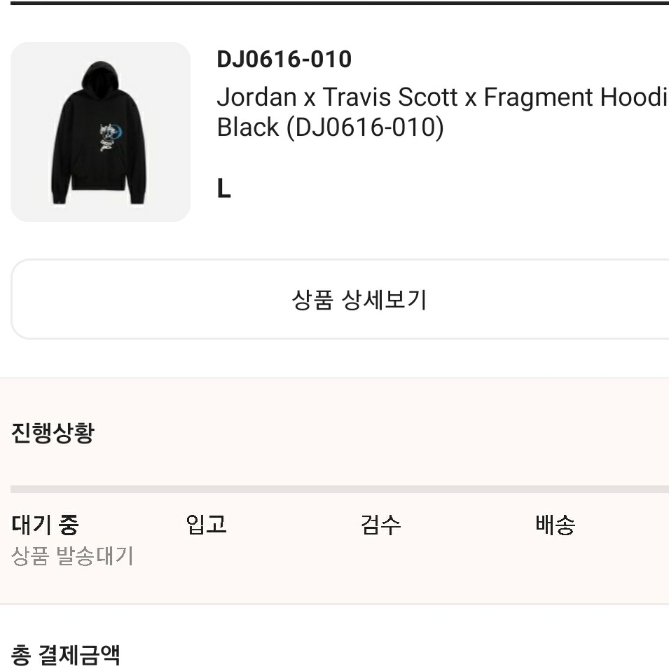 Jordan x Travis Scott x Fragment Hoodie Black (DJ0615-010) 착용 스타일