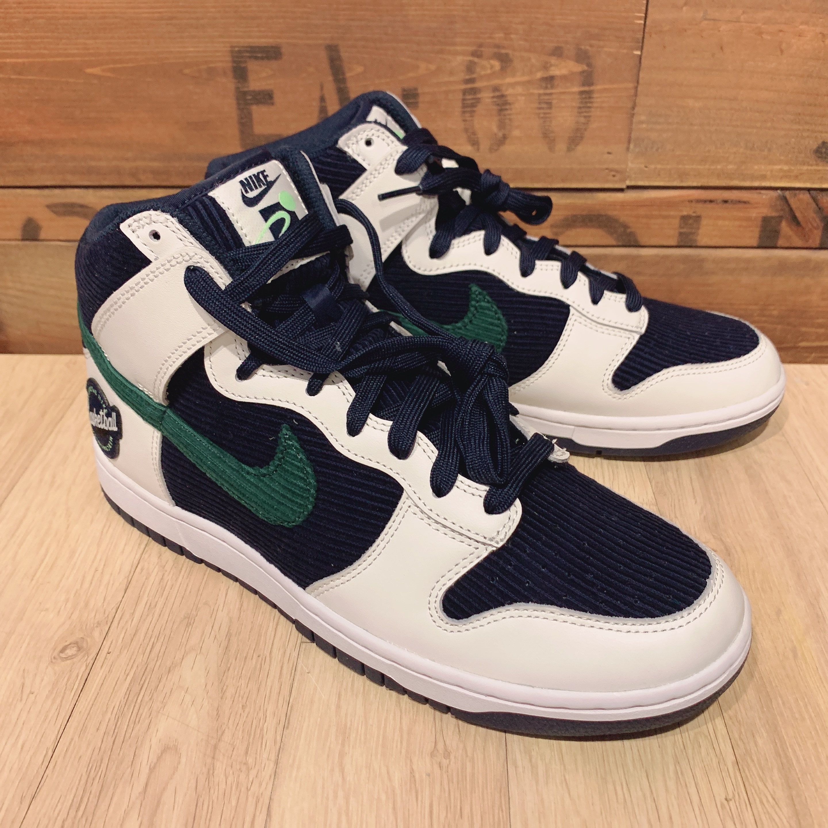 Nike Dunk High PRM EMB College Navy 착용 스타일 - 3