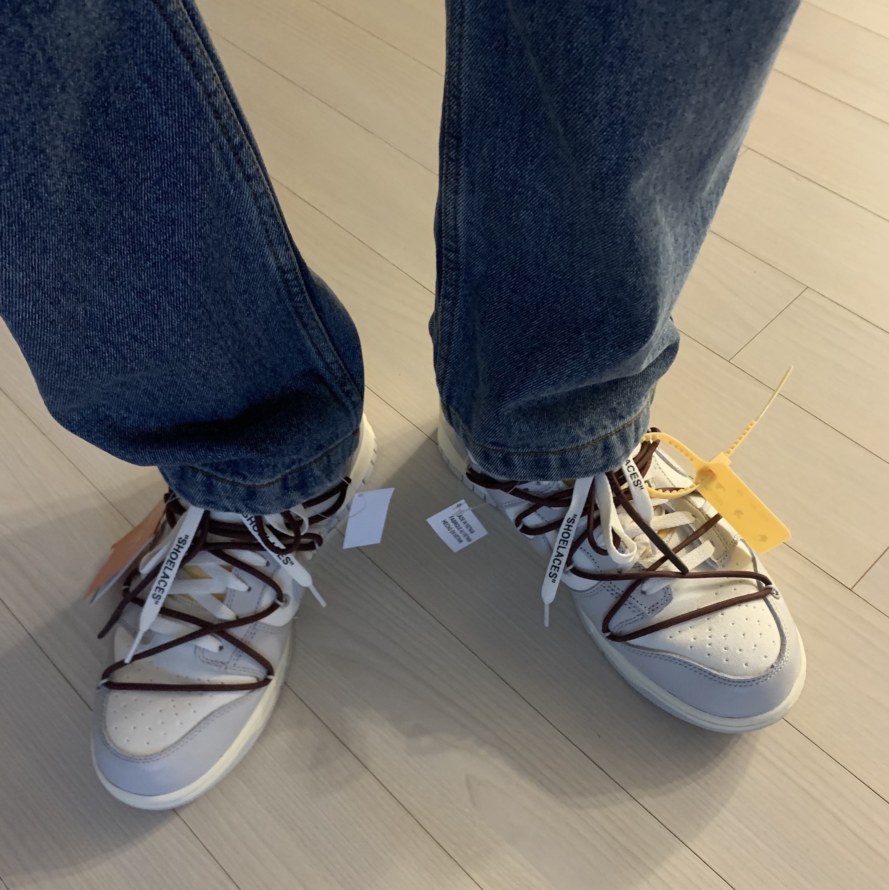Nike x Off-White Dunk Low The 50 - Lot 46 착용 스타일 - 1