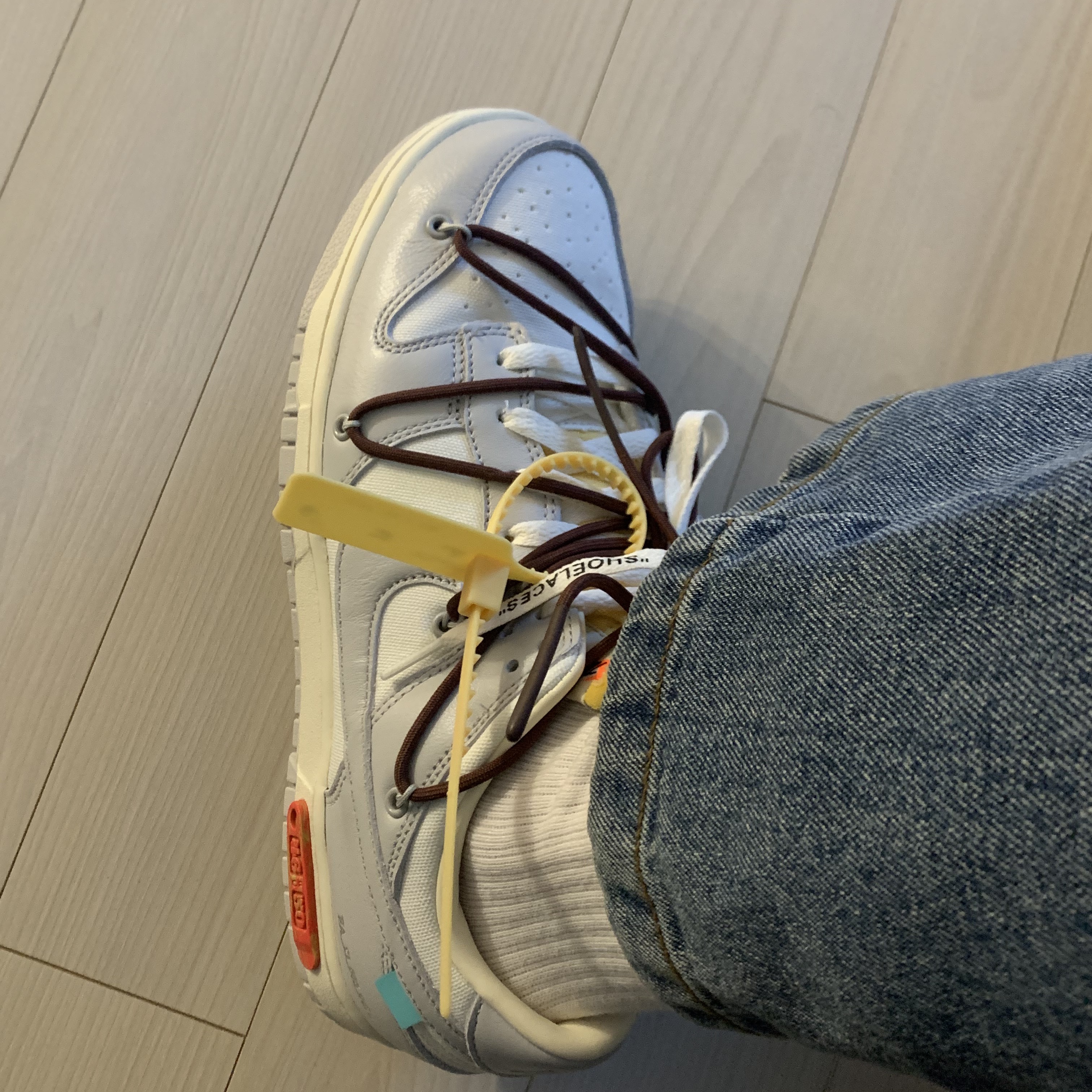 Nike x Off-White Dunk Low The 50 - Lot 46 착용 스타일 - 2