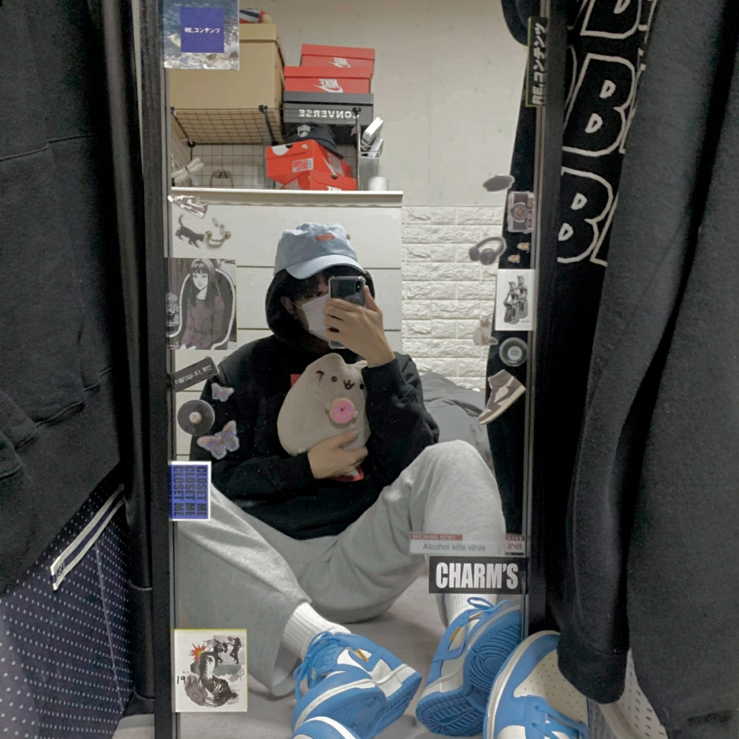 (W) Nike Dunk Low Coast 착용 스타일 - 1