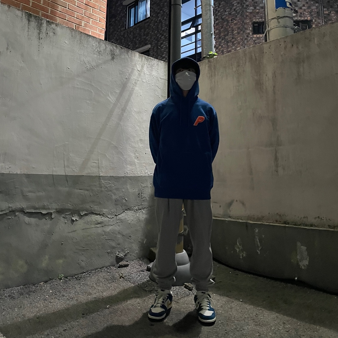 Nike x Kasina Dunk Low 80's Bus, Palace Tri-Chenille Hood Blue - 20SS 착용 스타일