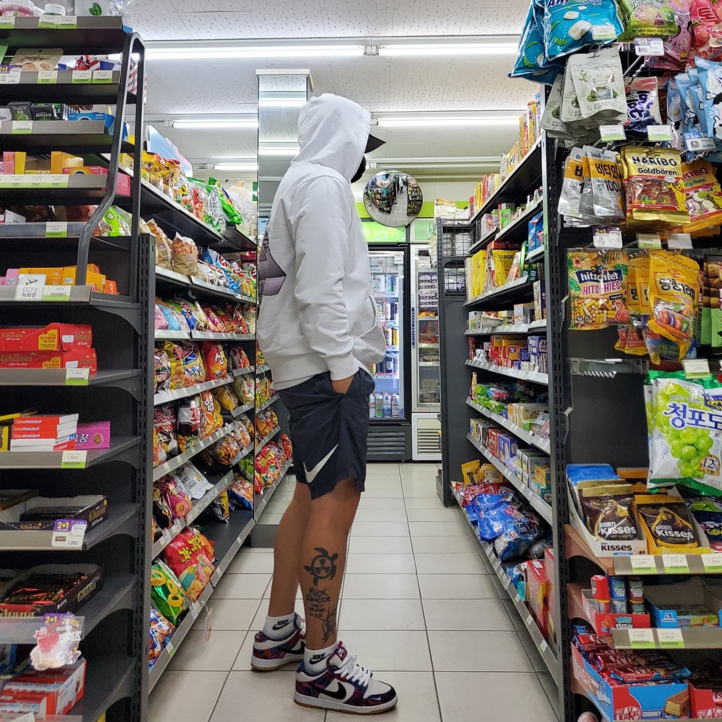 Palace Tri-Crusher Hood White - 20FW, Nike x Parra SB Dunk Low Pro Abstract Art 착용 스타일 - 2