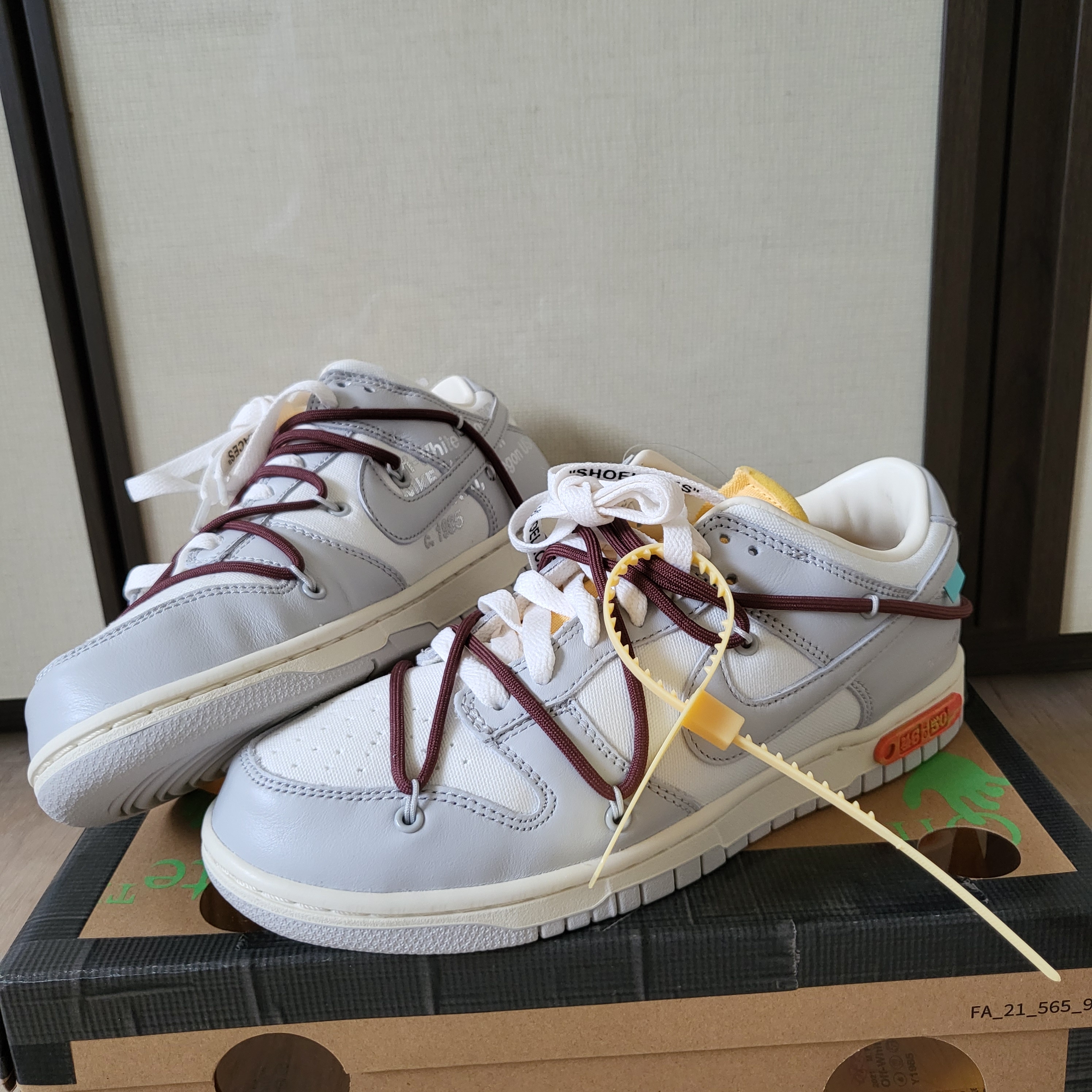 Nike x Off-White Dunk Low The 50 - Lot 46 착용 스타일 - 1
