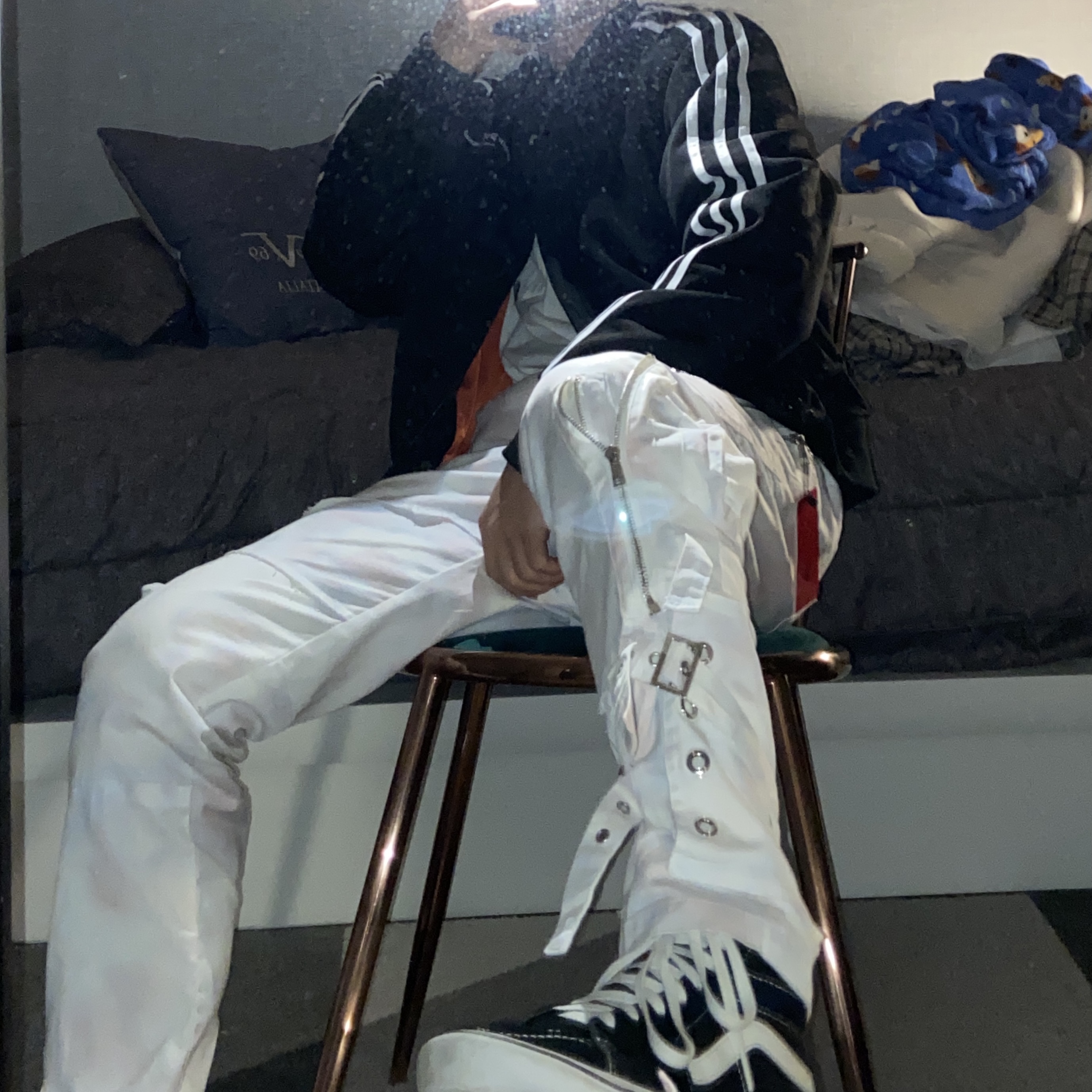 Vans Vault OG Sk8-Hi LX Black 착용 스타일